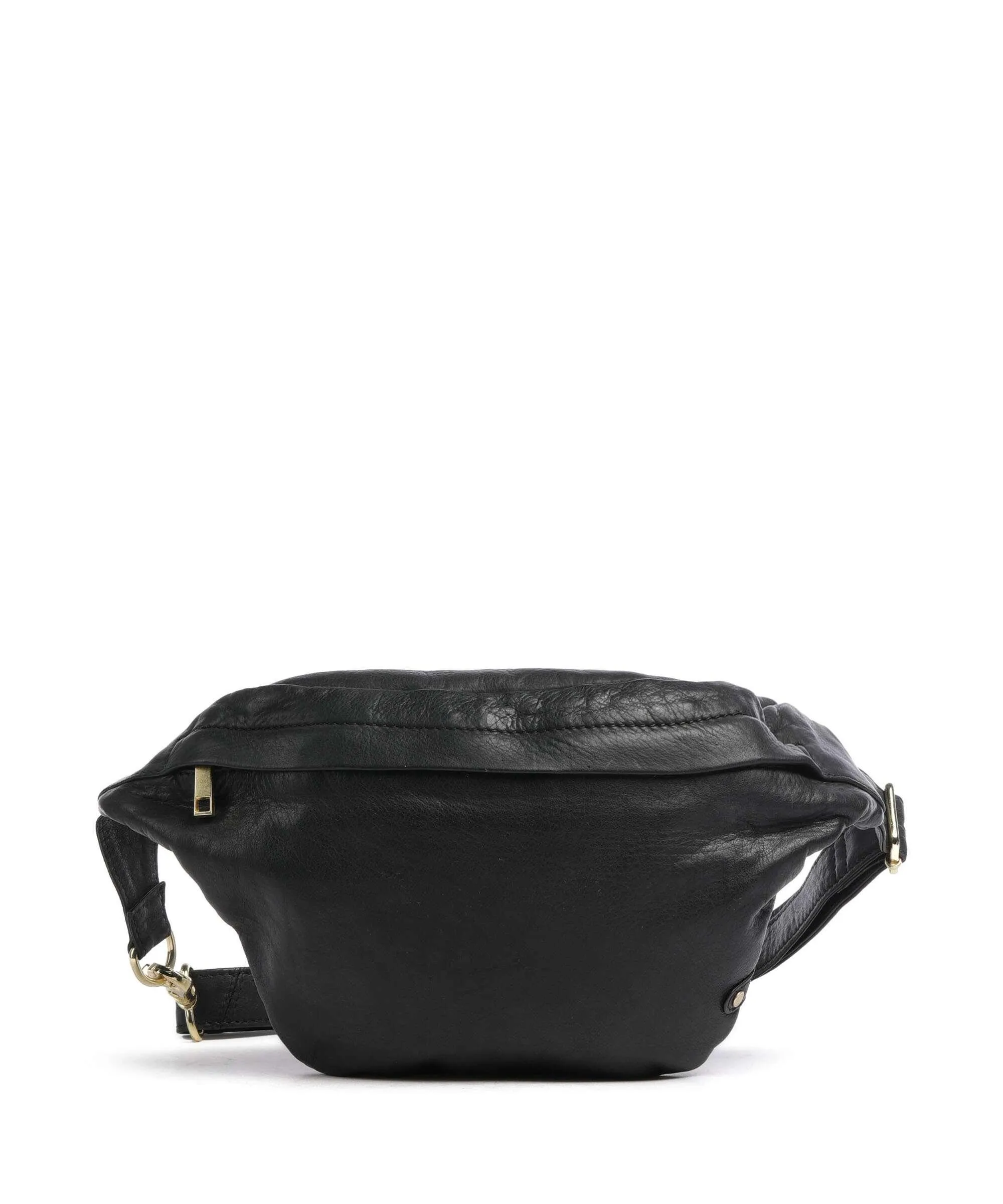  Depeche Golden Chic Marsupio pelle di vitello finemente grana nero  