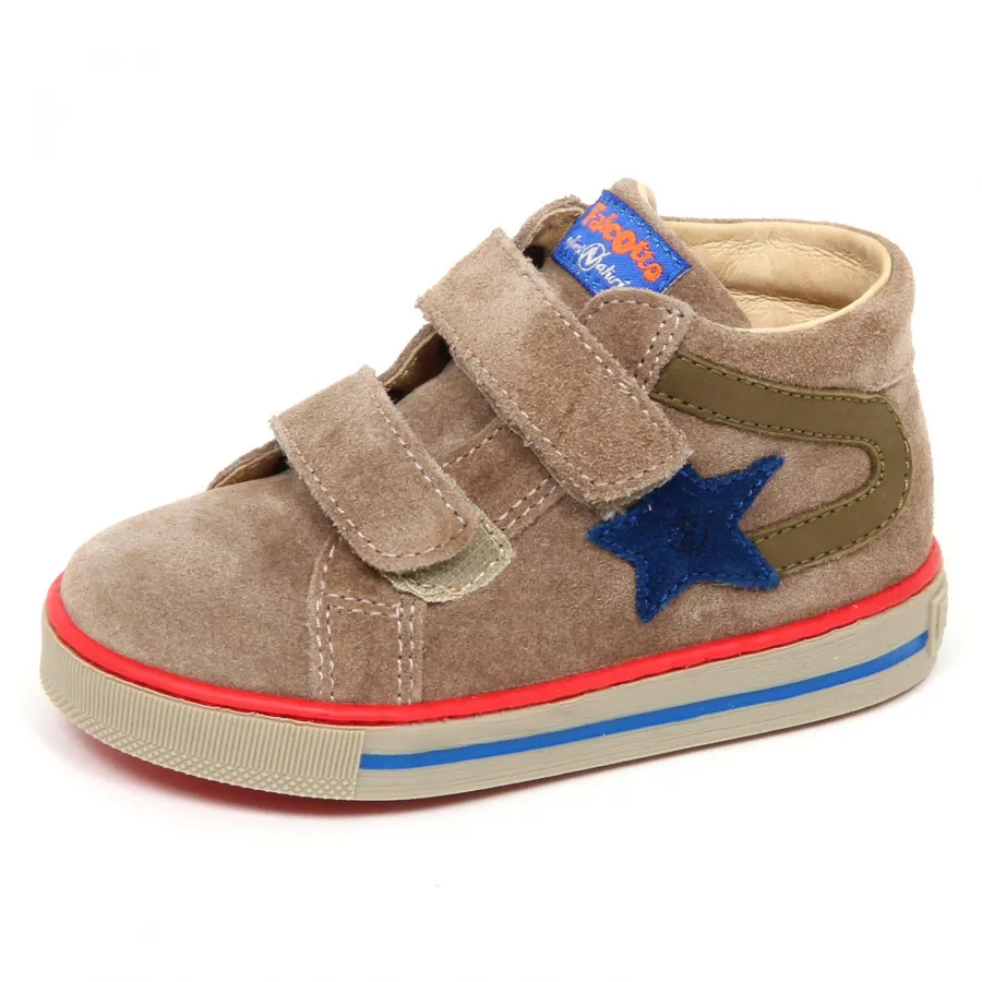 E3172 sneaker bimbo taupe FALCOTTO by NATURINO scarpe primi passi shoe baby boy