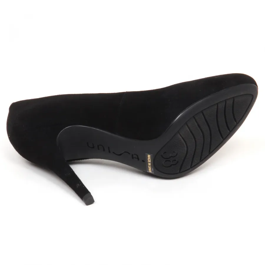 E6470 decollete donna black UNISA SILES scarpe suede shoe woman