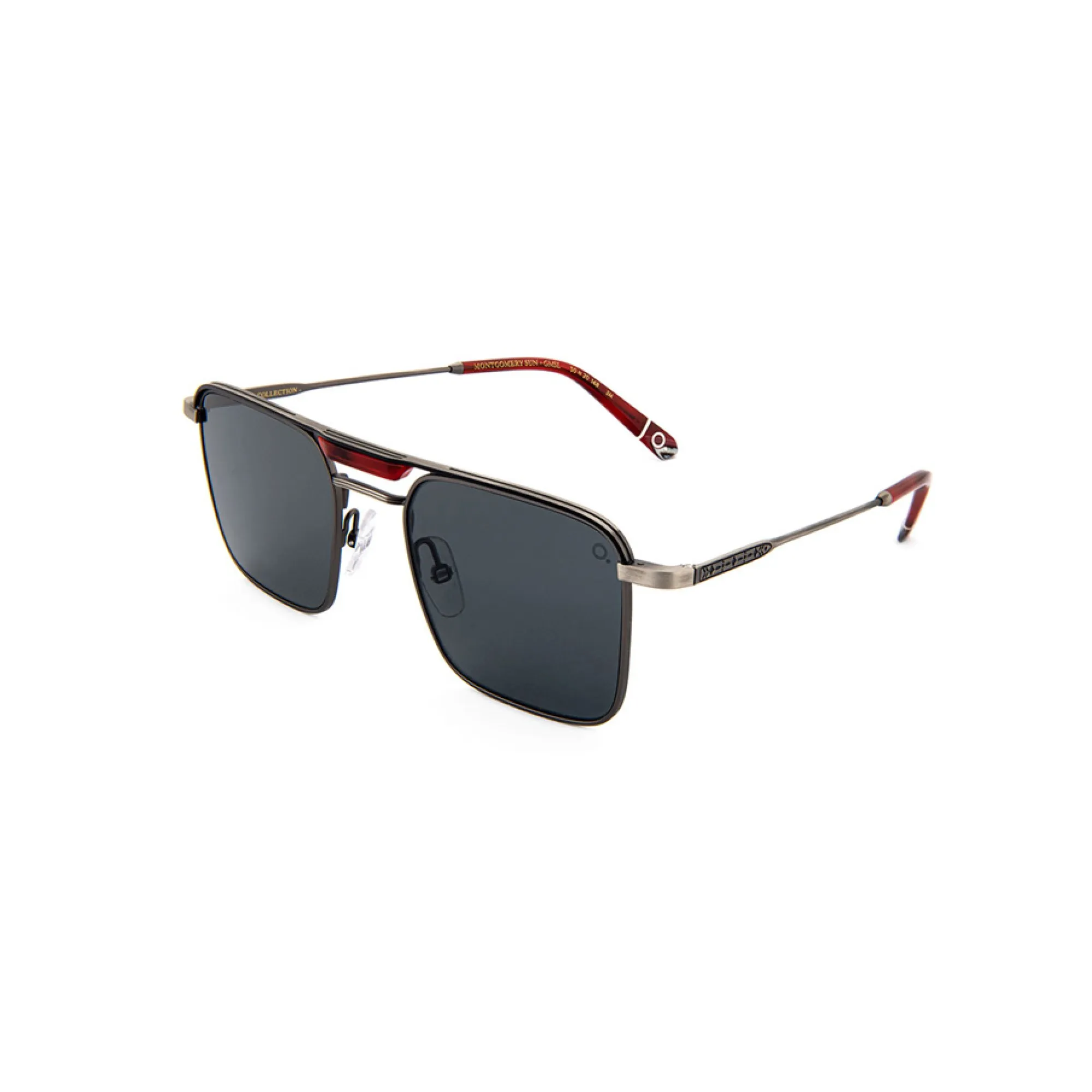   Etnia Barcelona MONTGOMERY - GMSL Argento Canna Di Fucile | Occhiale Da Sole Unisex 
