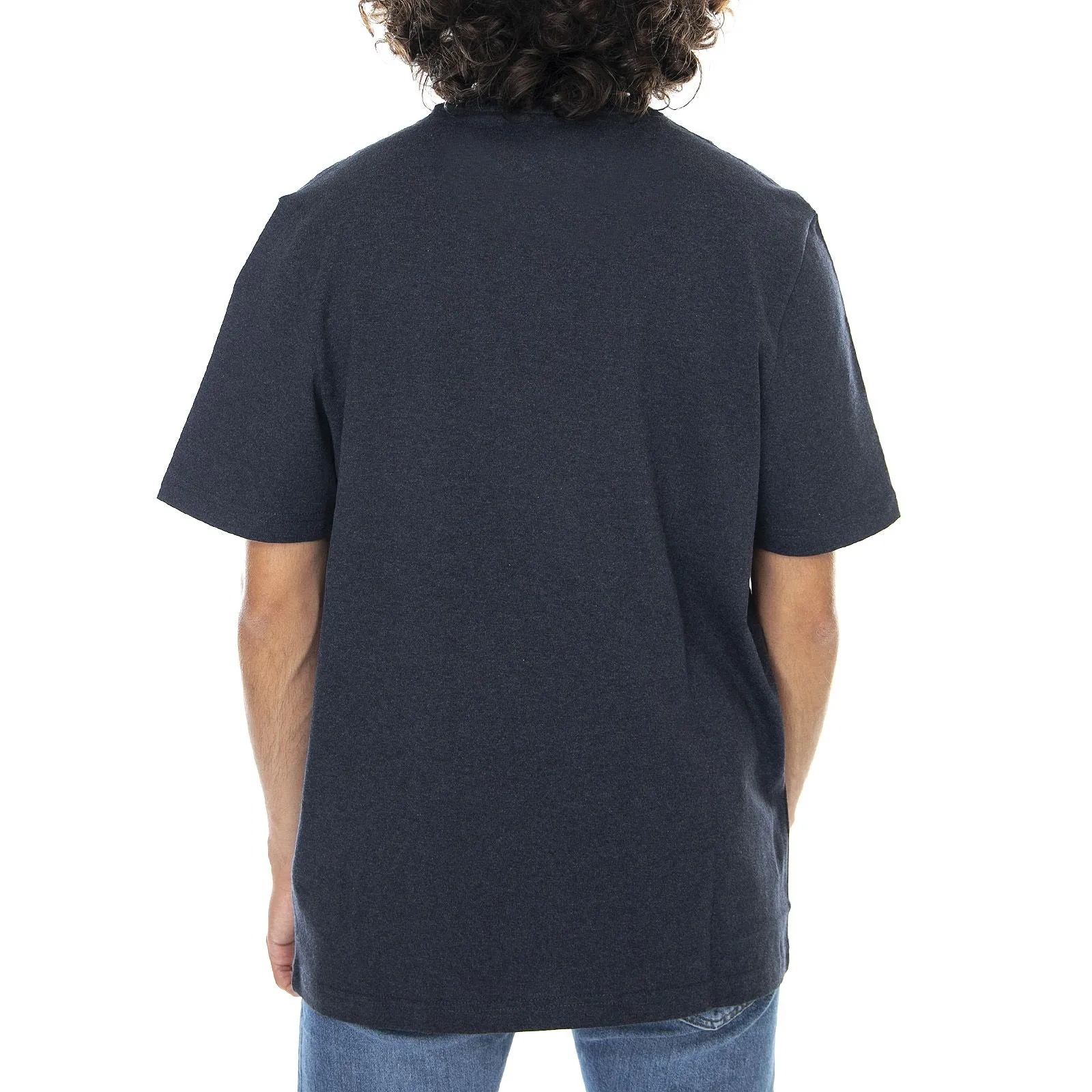 Farah Mens Molton T-Shirt - True Navy Marl - Maglietta Girocollo Uomo Blu    
