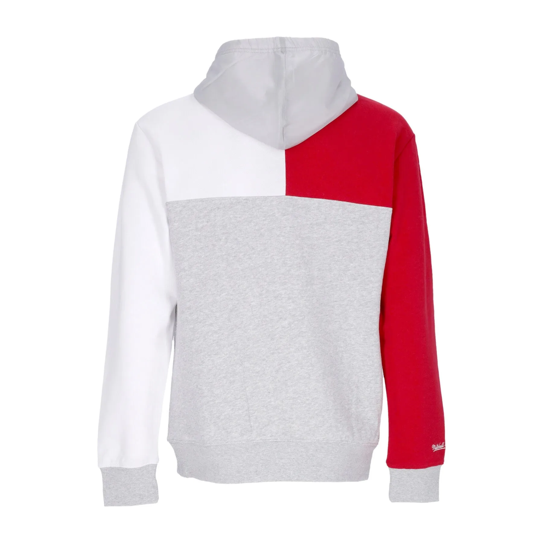 Felpa Cappuccio Uomo Nhl Tie Breaker Fleece Hoodie Detwin Grey Heather/red