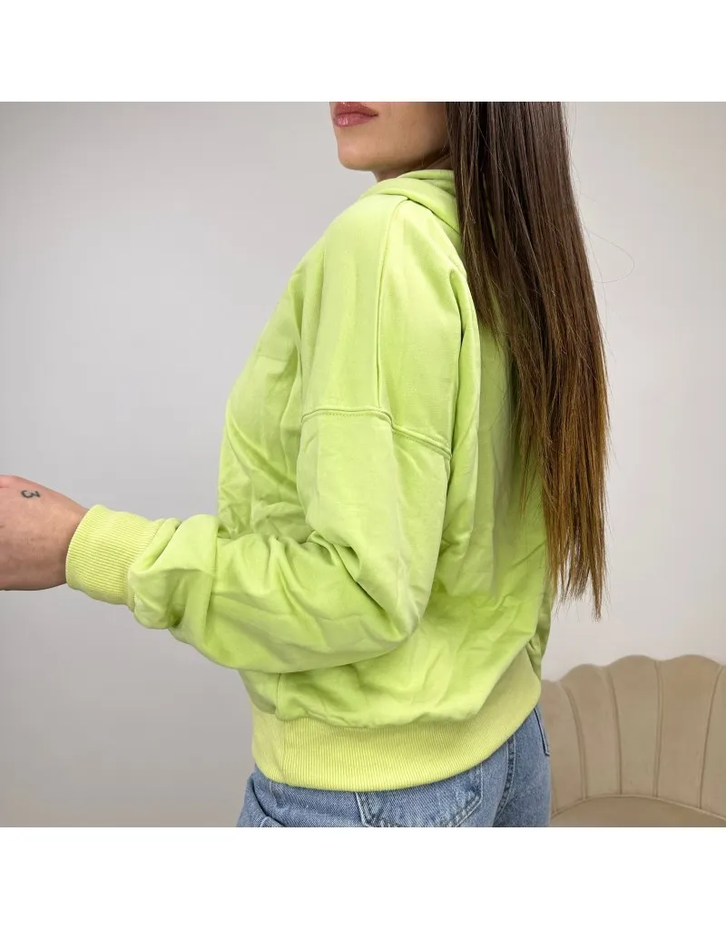 FELPA HEART VERDE LIME