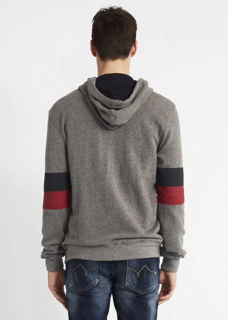Felpa hoodie con zip