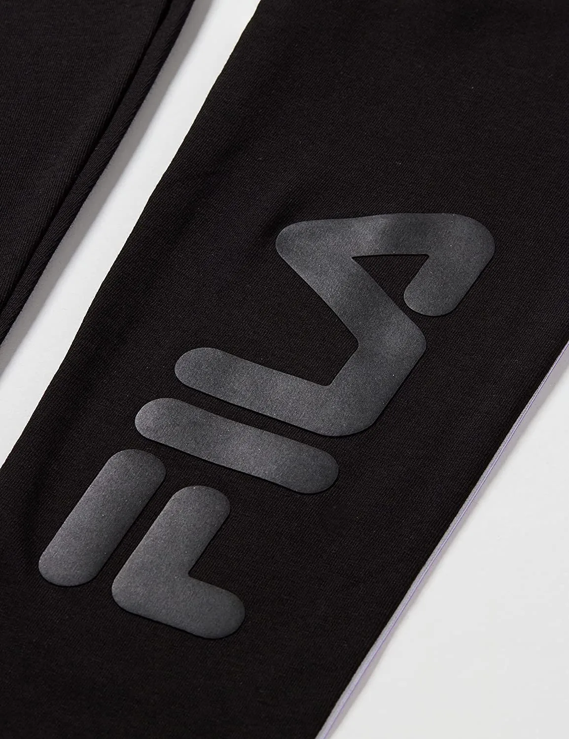 Fila  Fila Nora Taped Leggings, Nero-Bianco Brillante, bambina