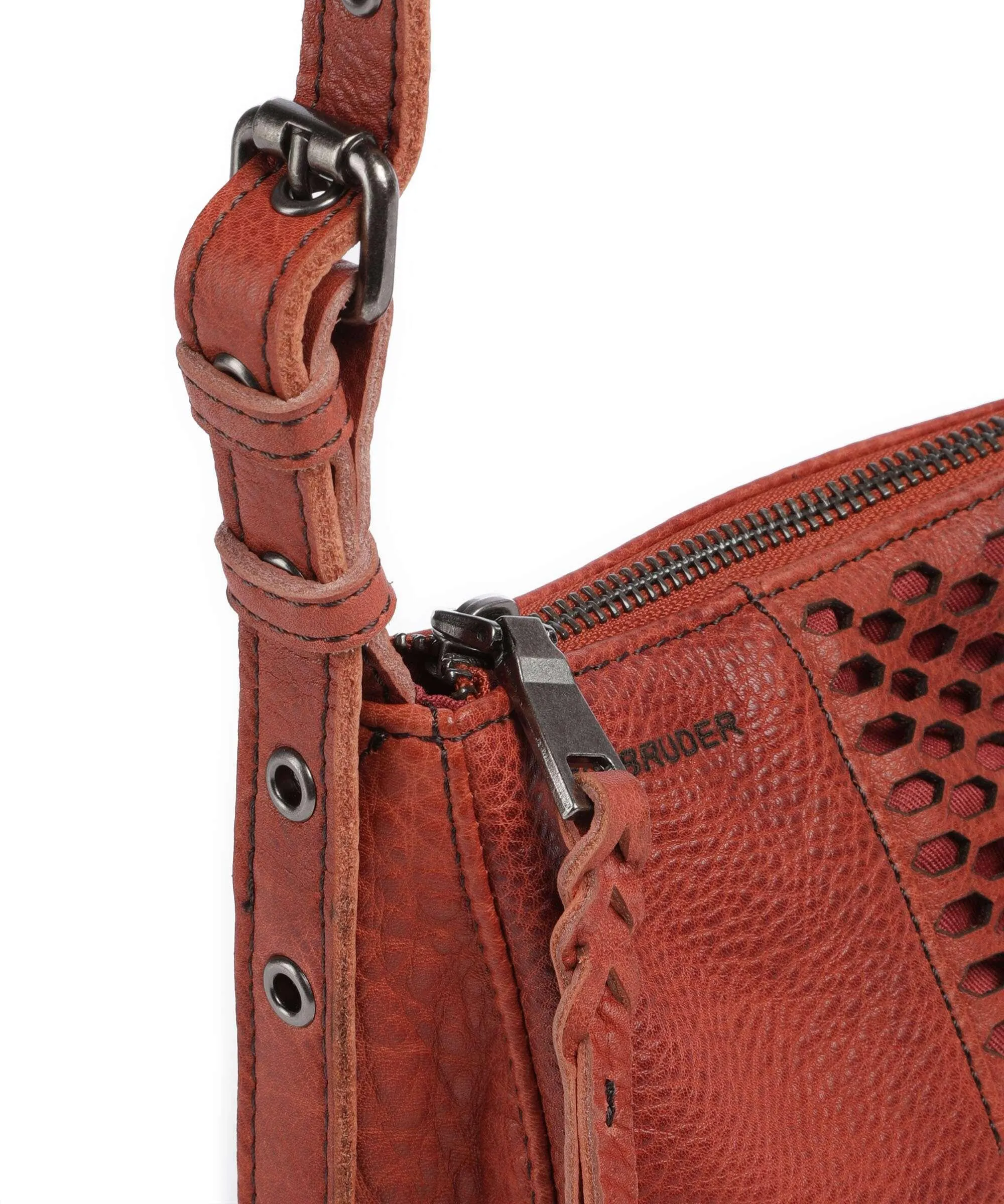  FredsBruder My Borsa a tracolla pelle rosso scuro  