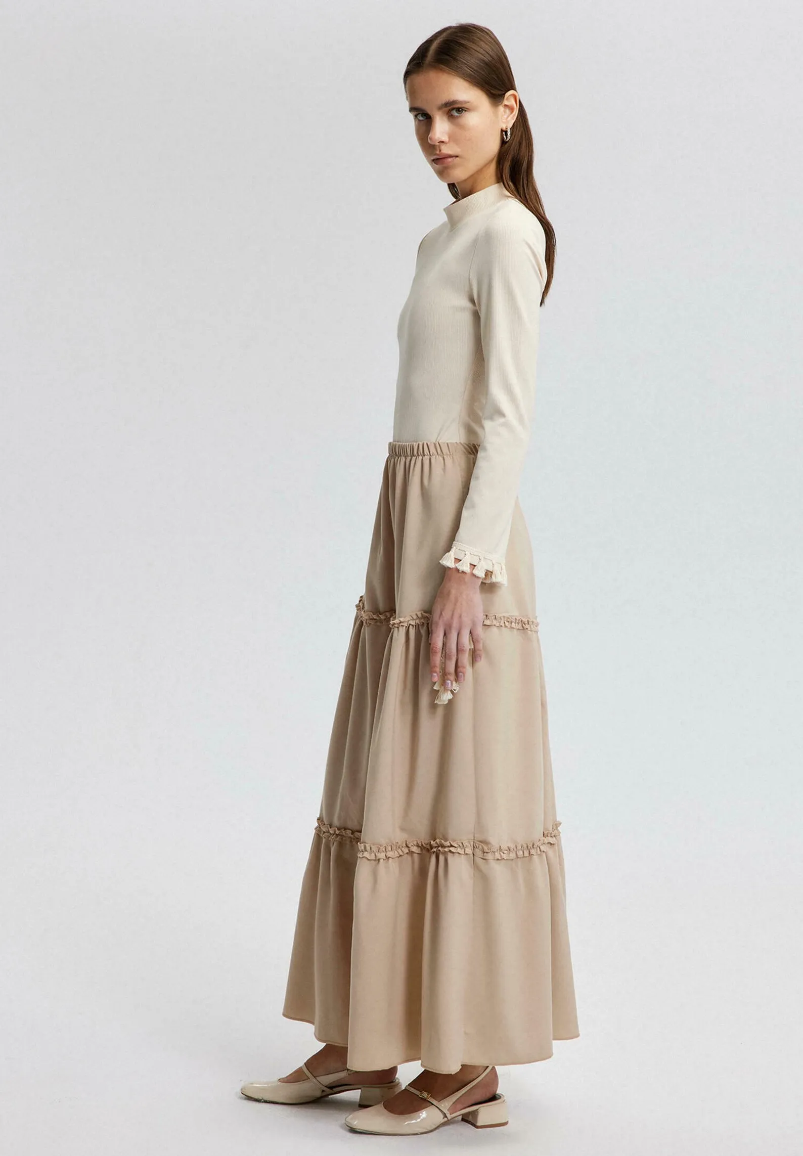 FRILL DETAILED  - Gonna lunga