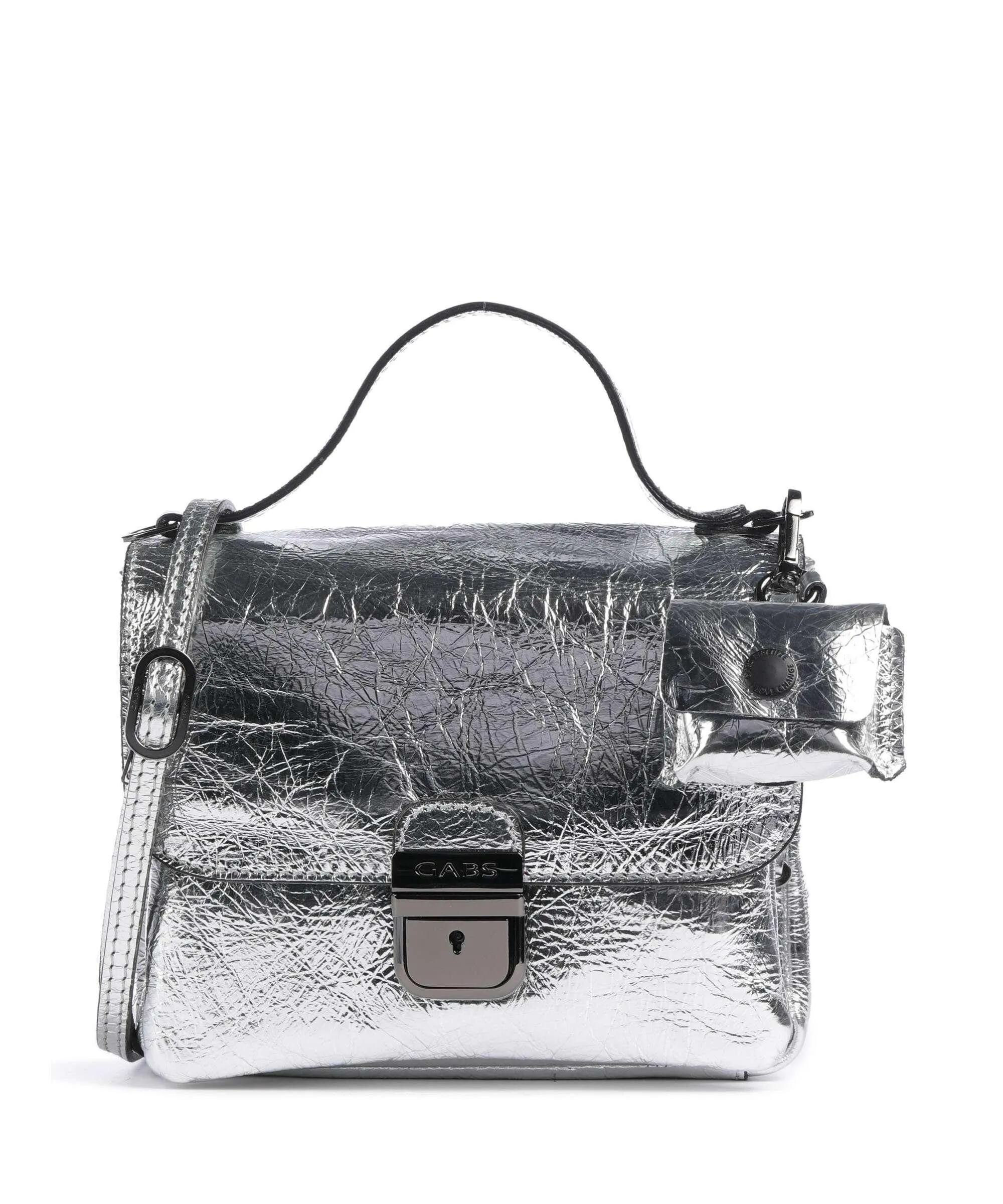  Gabs Phoenix Shaila Borsa a tracolla pelle di vitello grana argento  
