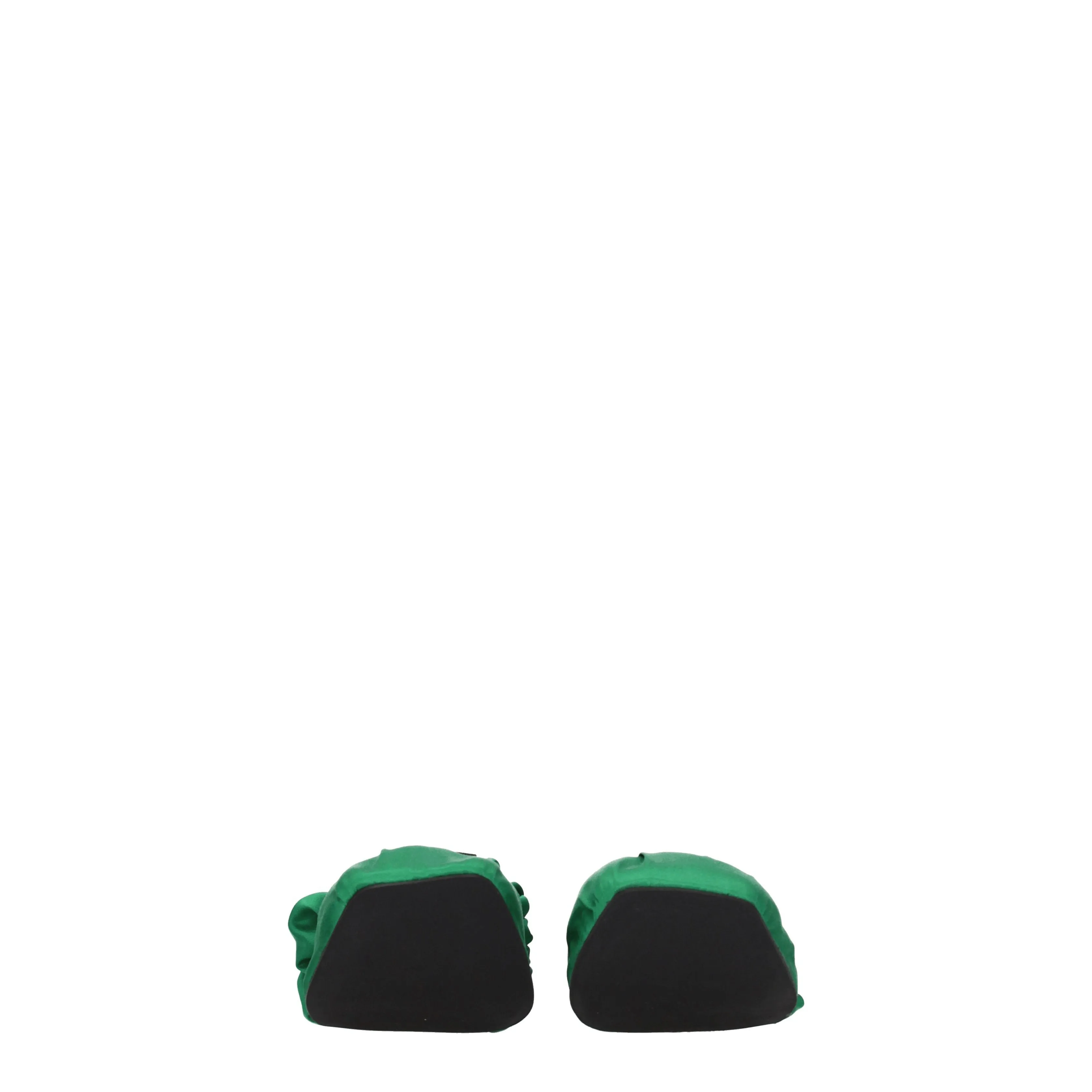 Ganni Ballerine Donna Tessuto Verde/Verde Vivido