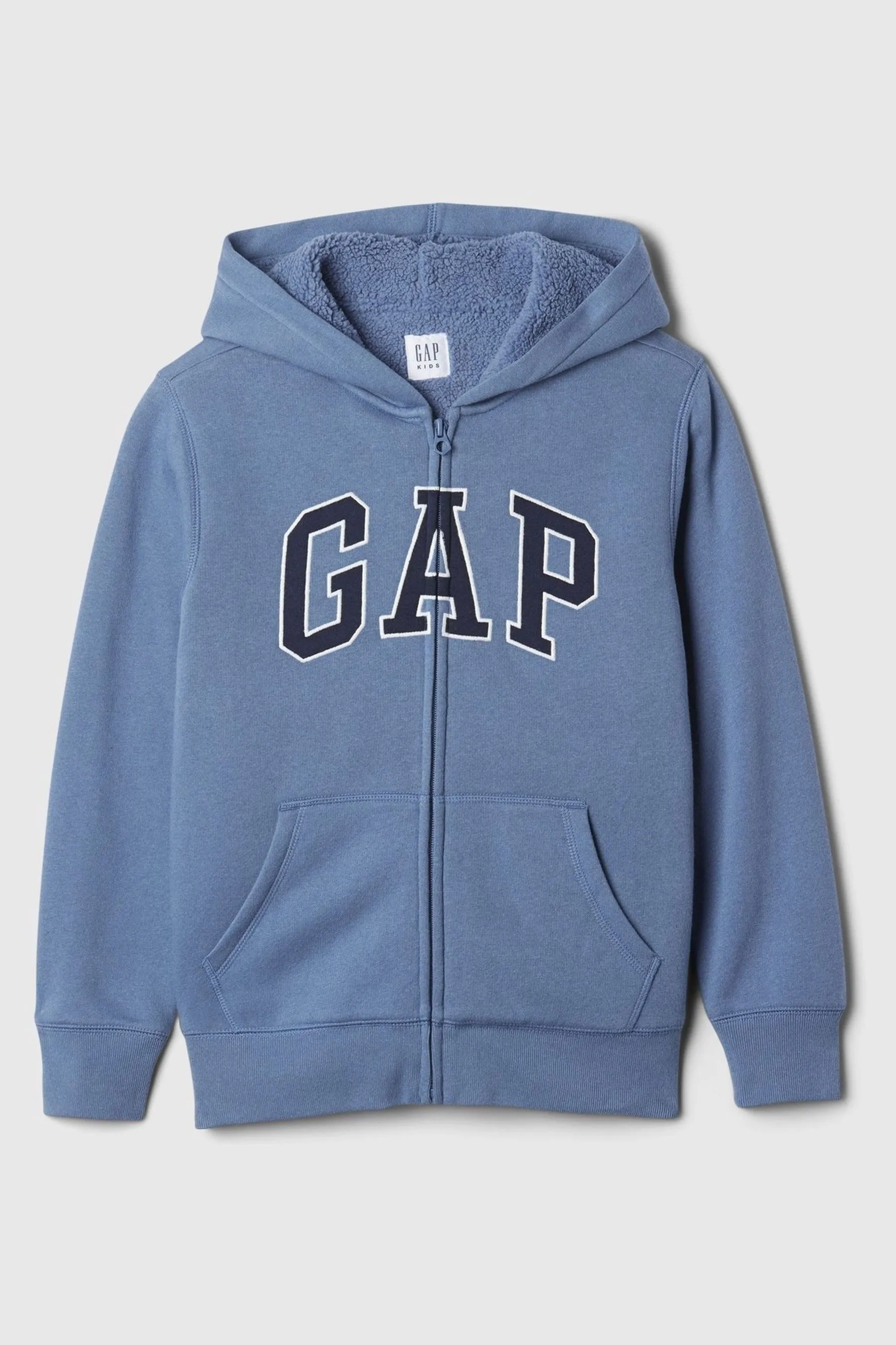 Gap Relaxed Logo Sherpa Zip Hoodie (4-13yrs)    