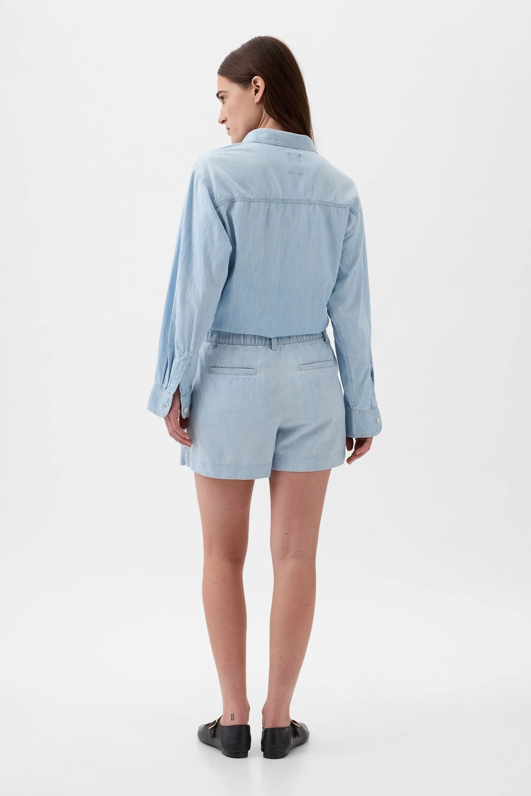 Gap - shorts easy Denim lavaggio chiaro