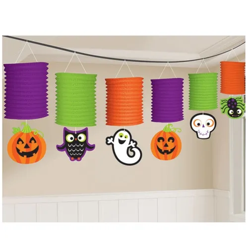 Ghirlanda Halloween con lanterne mt 3,65