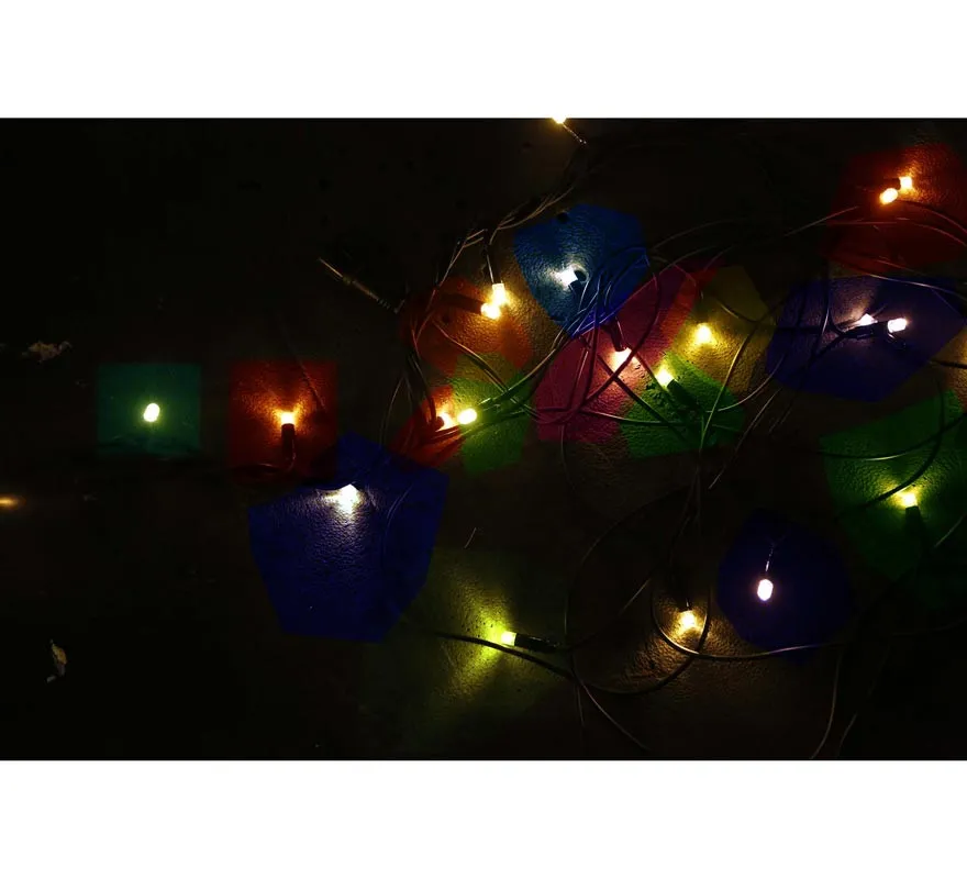 Ghirlanda impermeabile colorata con 50 LED IP44