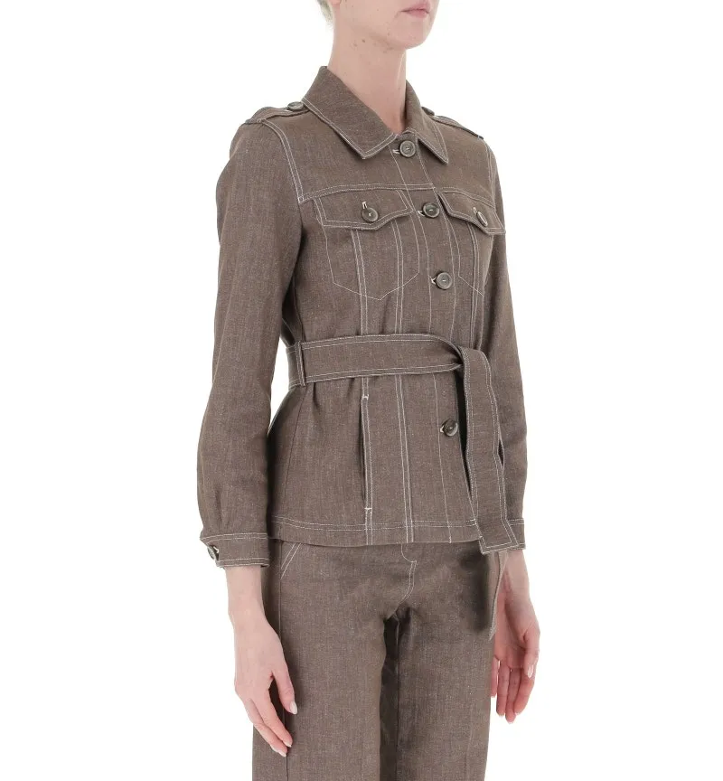 Giacca cotone-lino