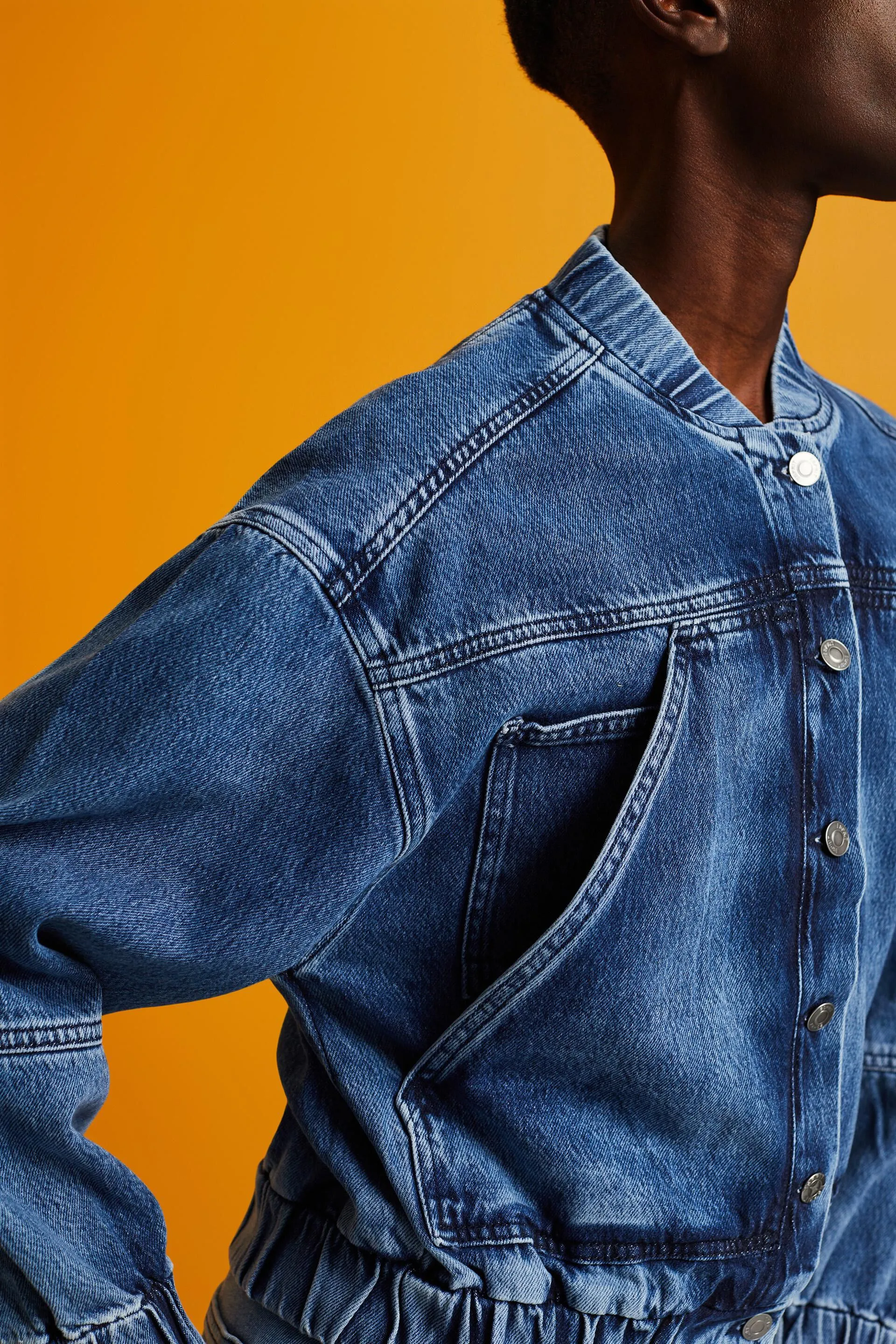 Giacca di jeans in stile bomber