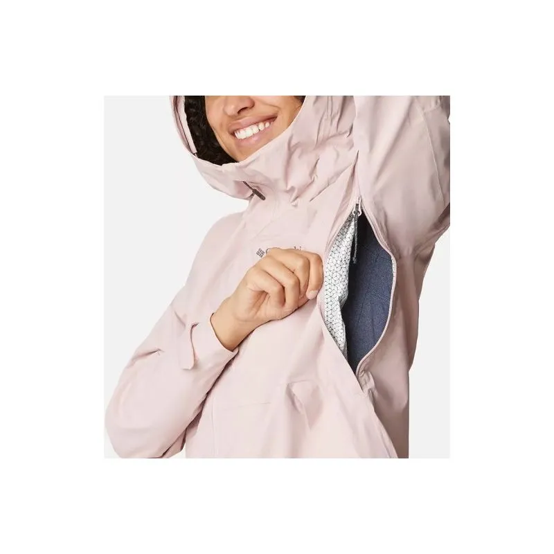 Giacca impermeabile da donna Columbia Omni-Tech Ampli-Dry Shell (Dusty Pink)