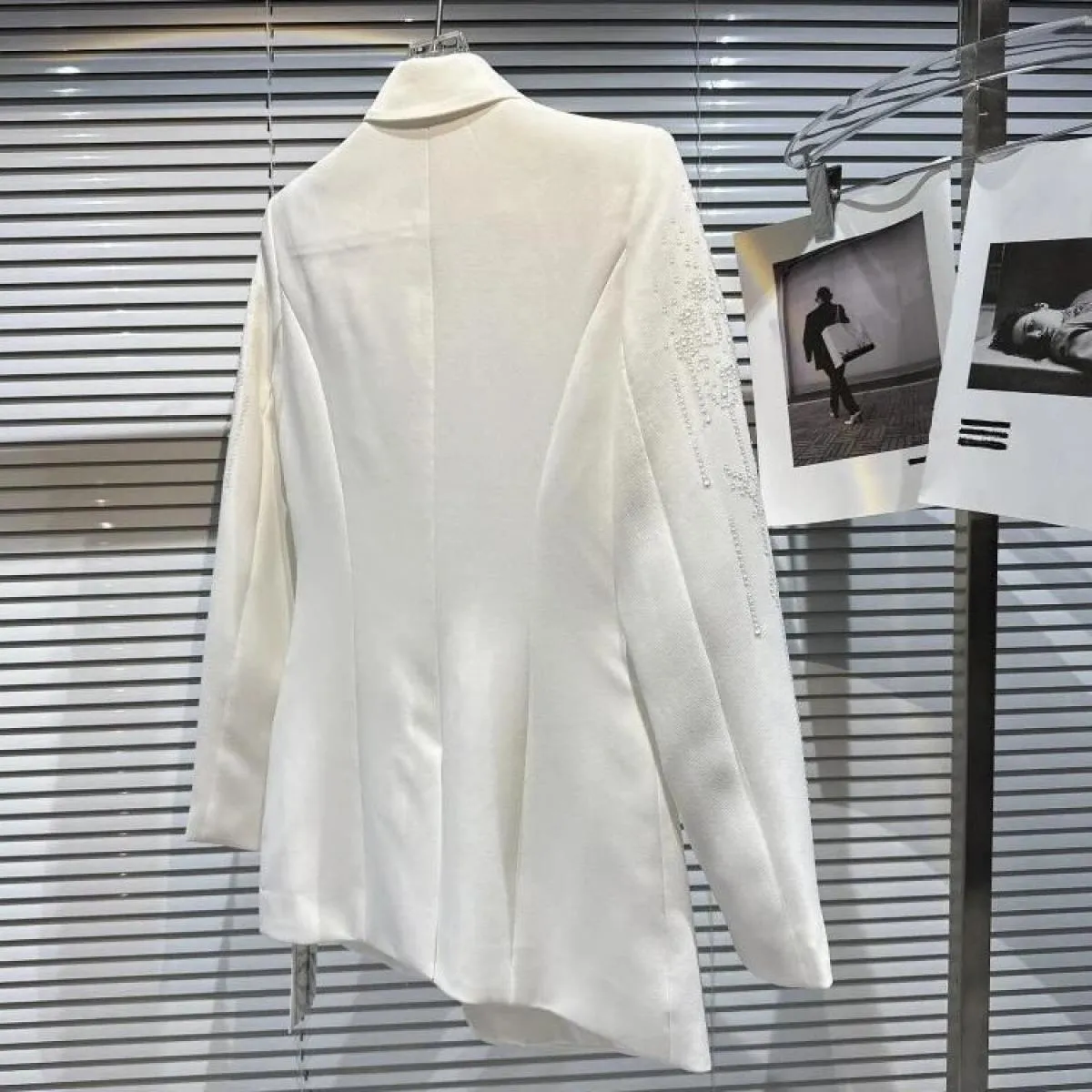 Giacca sportiva da donna di alta qualità di nuova moda 2023 Giacca da donna con bottone singolo Strass Diamanti Giacca sportiva