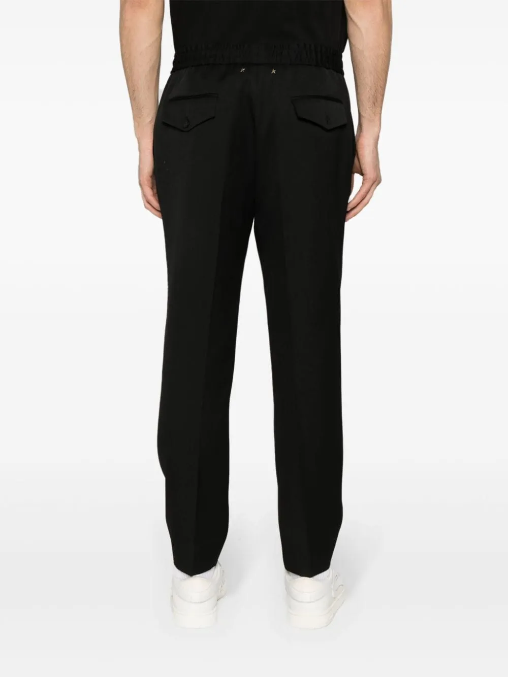 Golden Goose Pantalone Nero Uomo Vita Elasticizzata