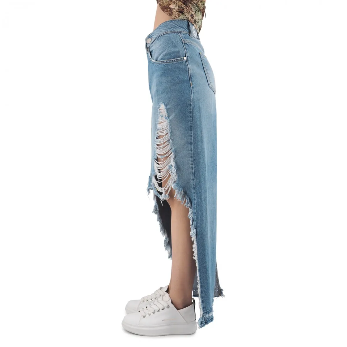 Gonna In Denim Destroyed