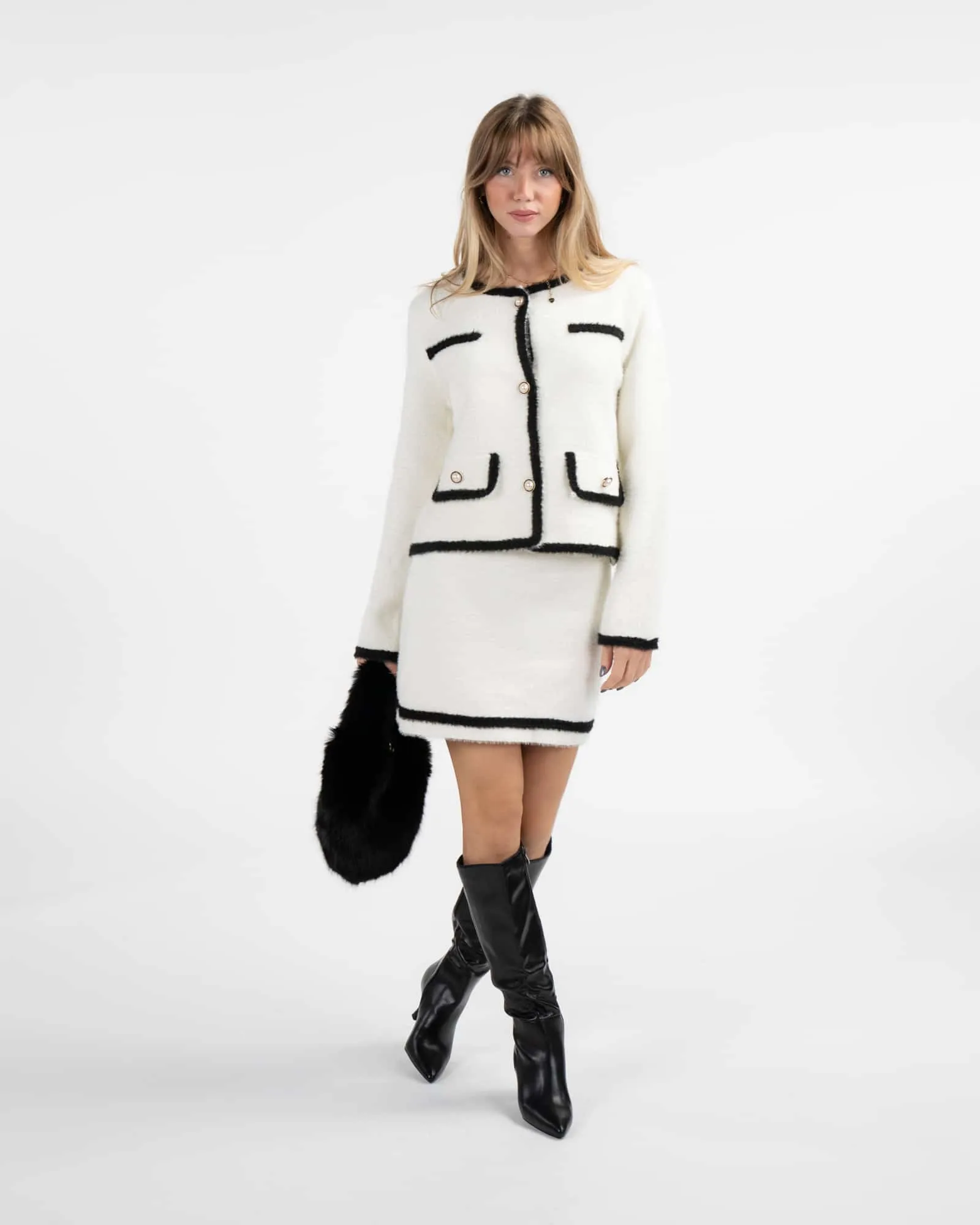 Gonna in maglina - BIANCO