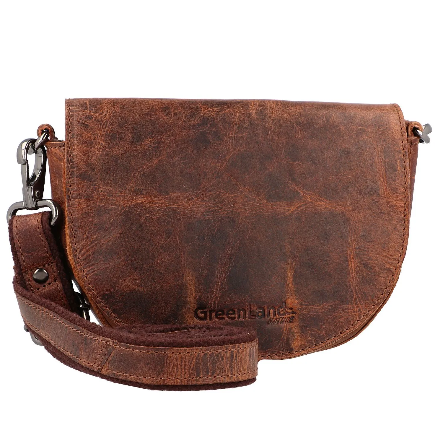 Greenland Nature Montana Borsa a tracolla in pelle 21 cm