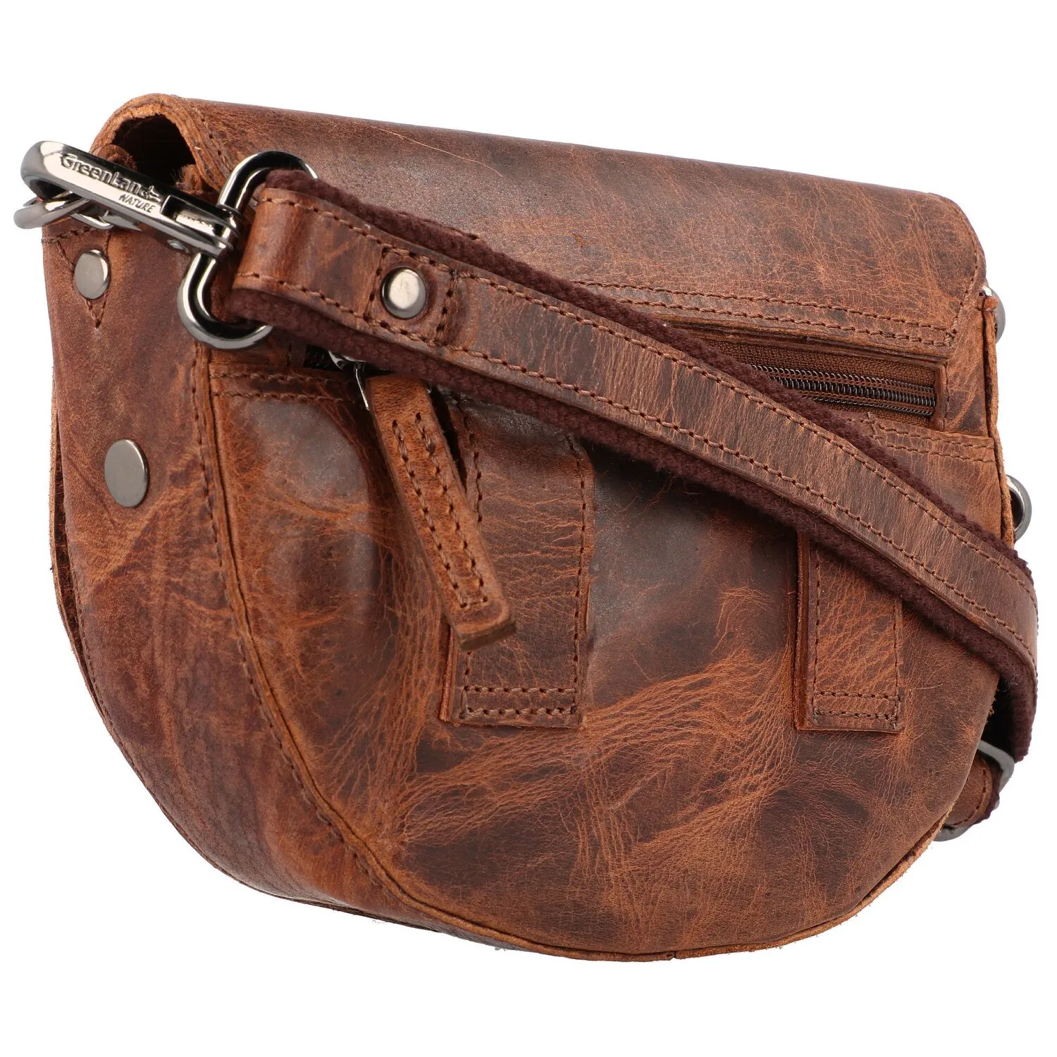 Greenland Nature Montana Borsa a tracolla in pelle 21 cm