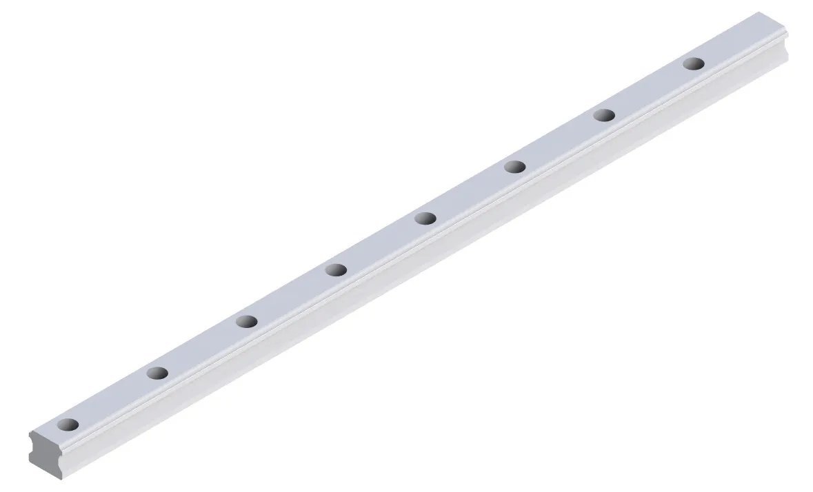 Guida lineare RS PRO, guida da 1000mm x 15mm, in S55C - Acciaio al carbonio