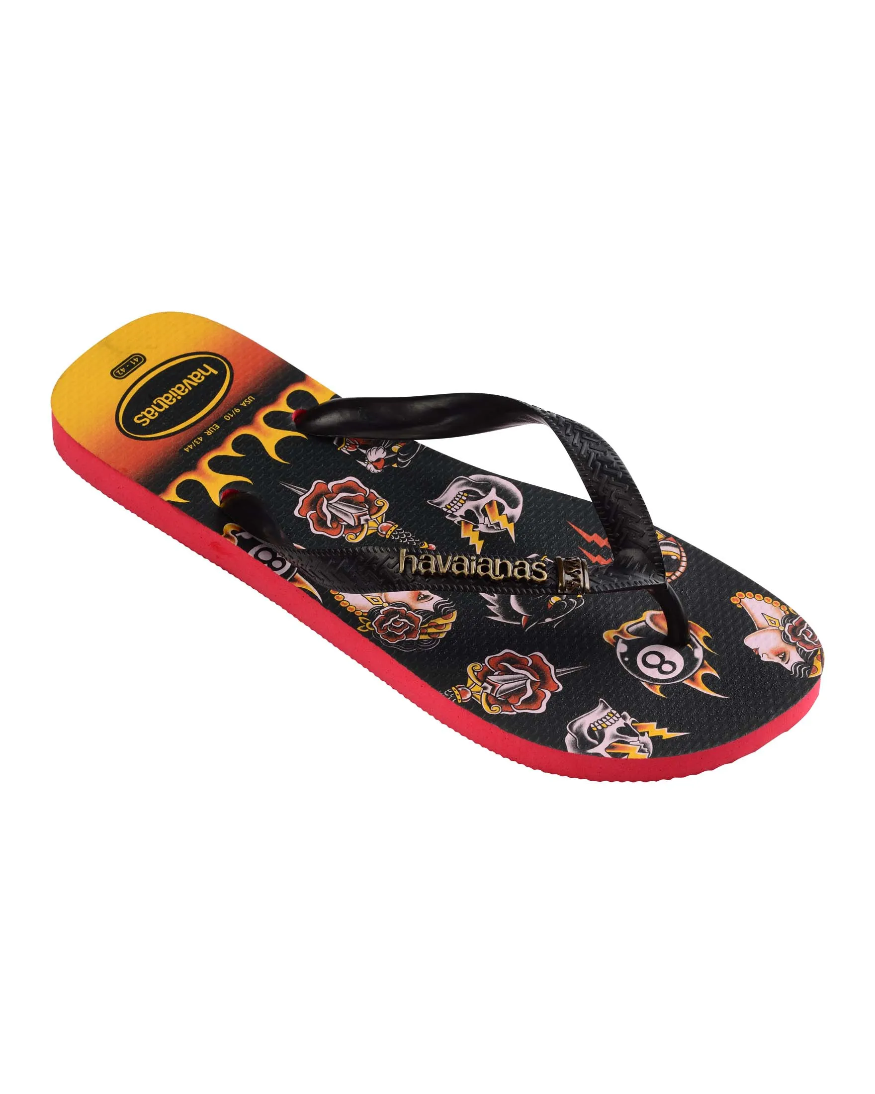 Havaianas Top Tribo in fantasia tattoo con fascetta nera
