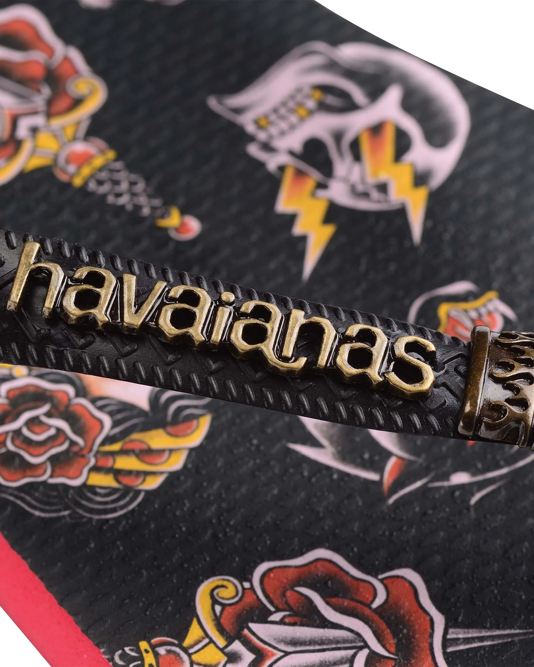Havaianas Top Tribo in fantasia tattoo con fascetta nera