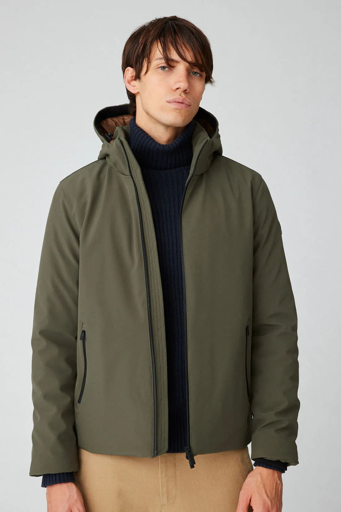 HERRING – Giacca verde militare in softshell