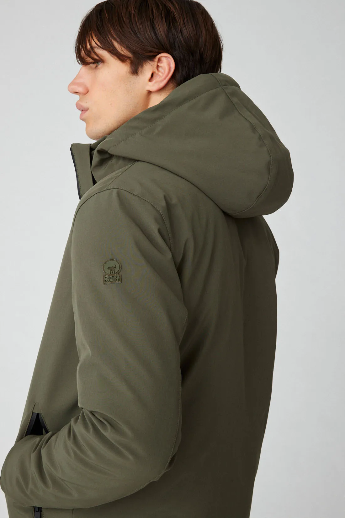 HERRING – Giacca verde militare in softshell
