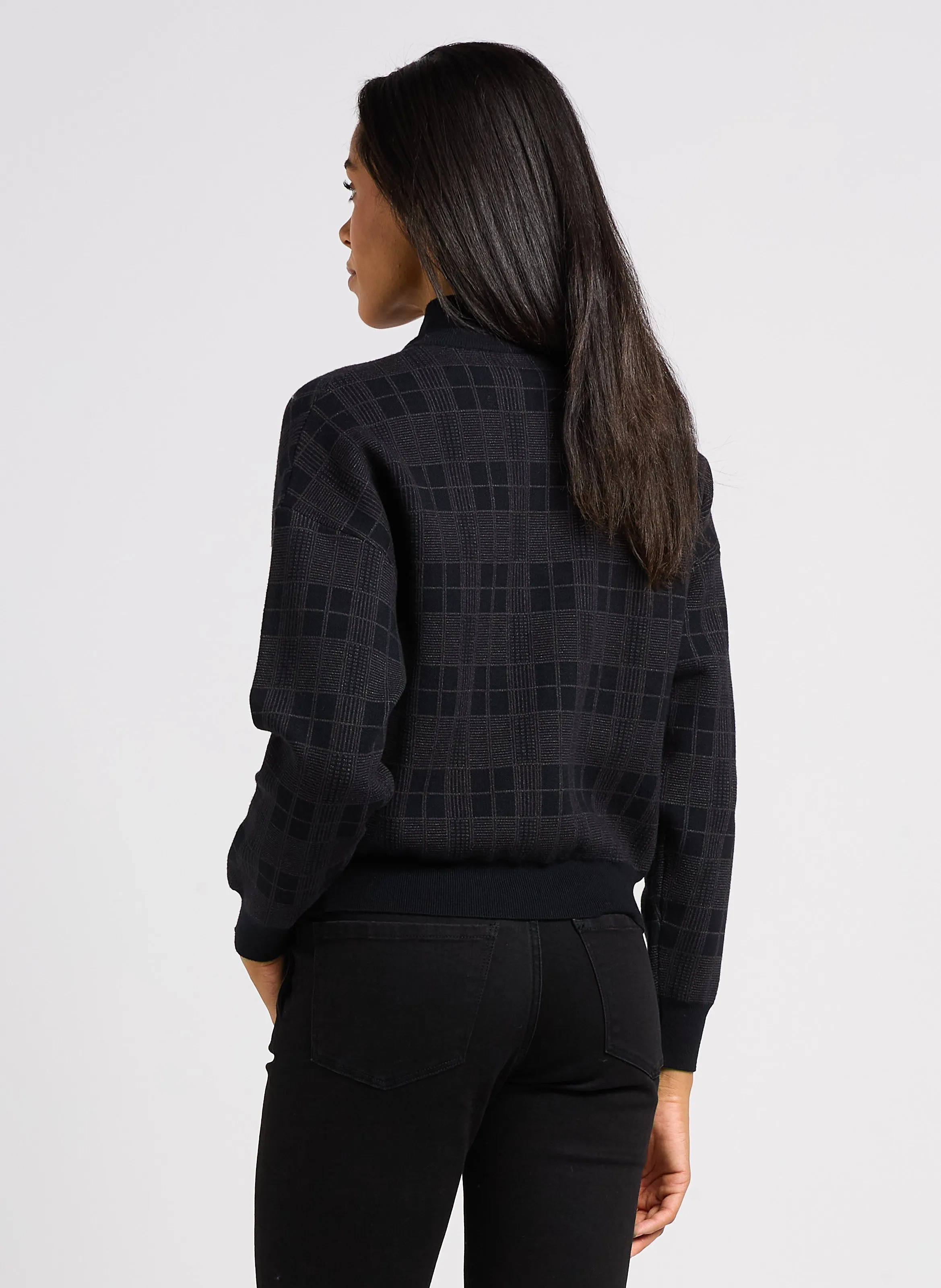  I CODE   Gilet oversize con collo alto | Nero