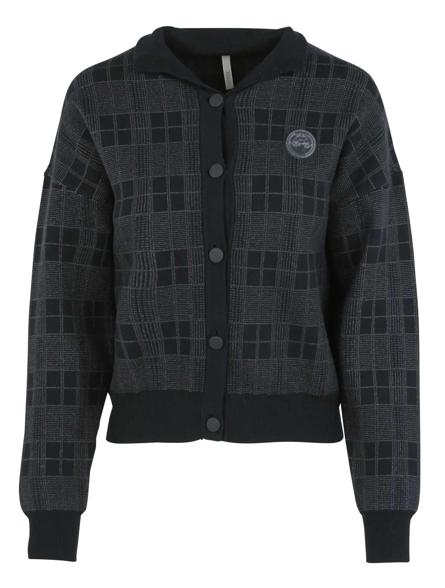  I CODE   Gilet oversize con collo alto | Nero