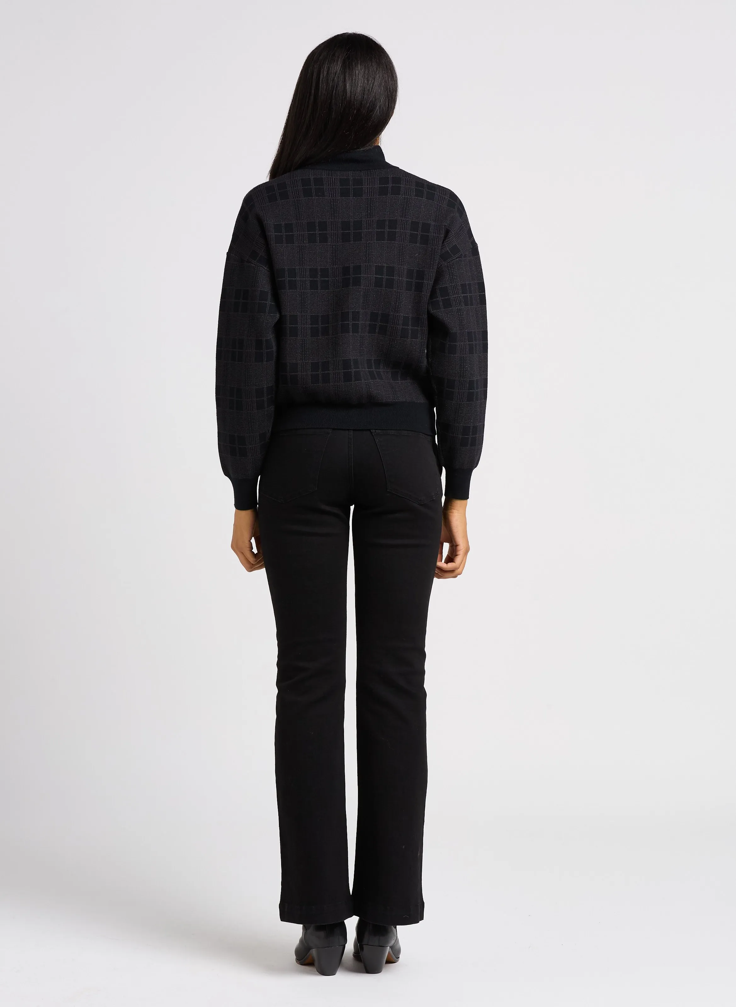  I CODE   Gilet oversize con collo alto | Nero
