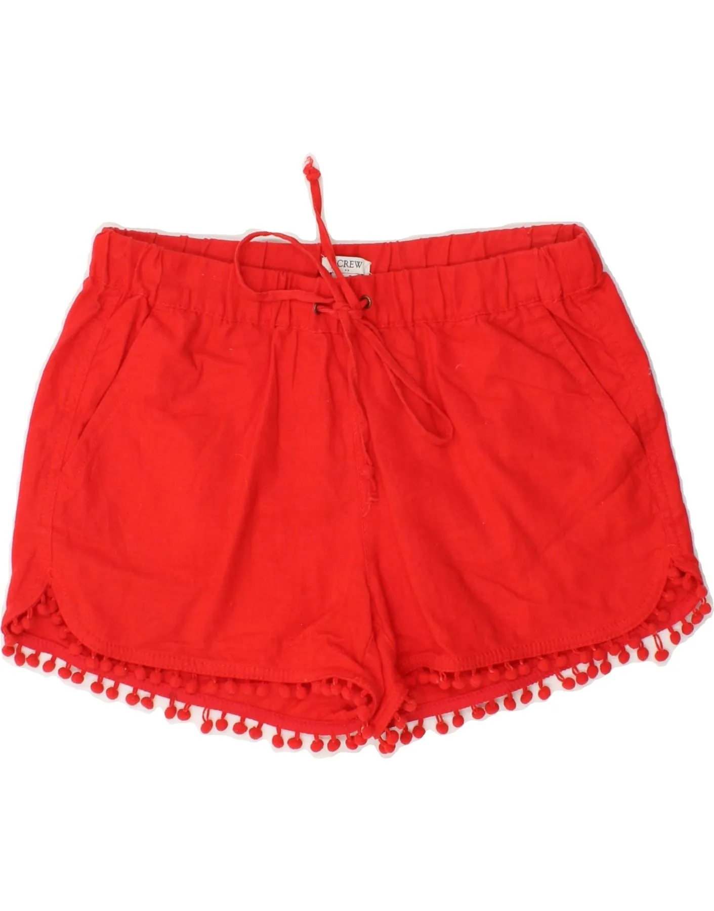 J. CREW Womens Shorts UK 2 2XS W28 Red Linen