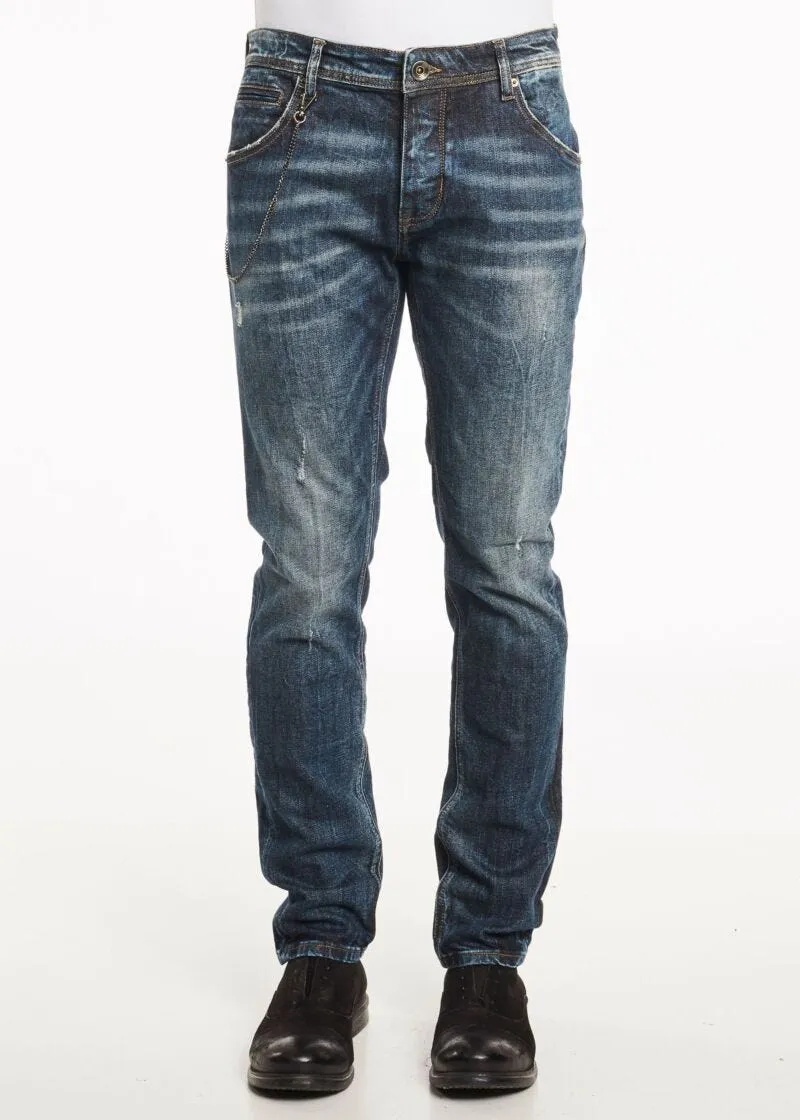 Jeans con bottoni
