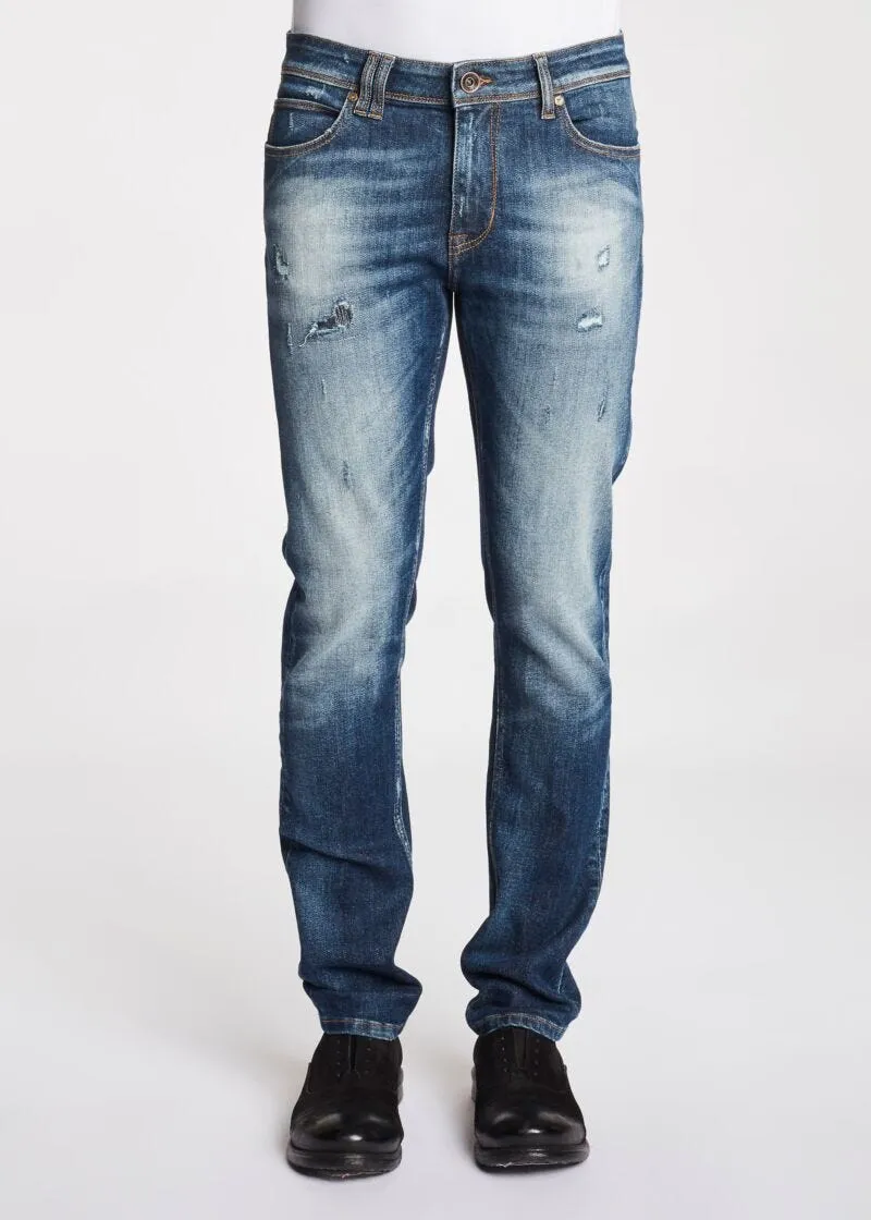 Jeans con dettagli destroyed