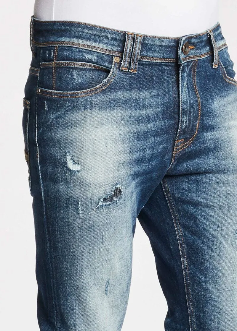 Jeans con dettagli destroyed