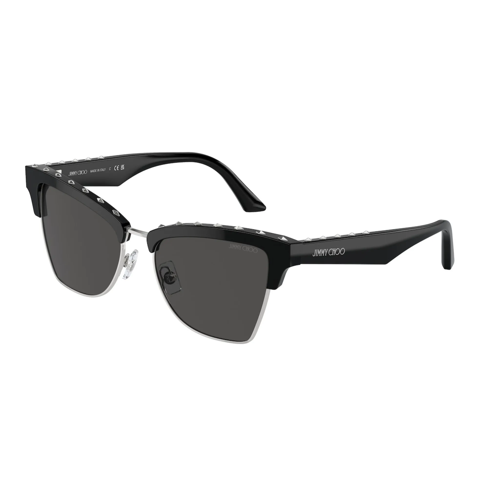   Jimmy Choo JC 5014 - 500087 Argento Nero | Occhiale Da Sole Donna 