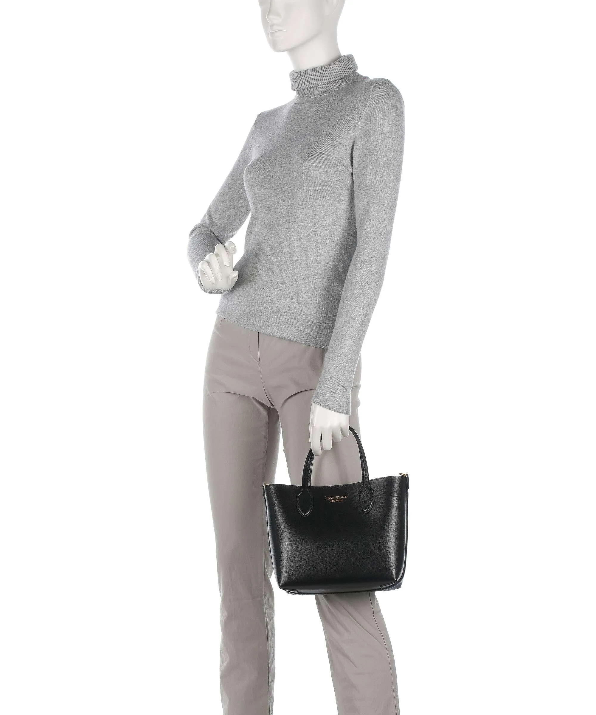  Kate Spade New York Bleecker Borsa a mano saffiano leather nero  