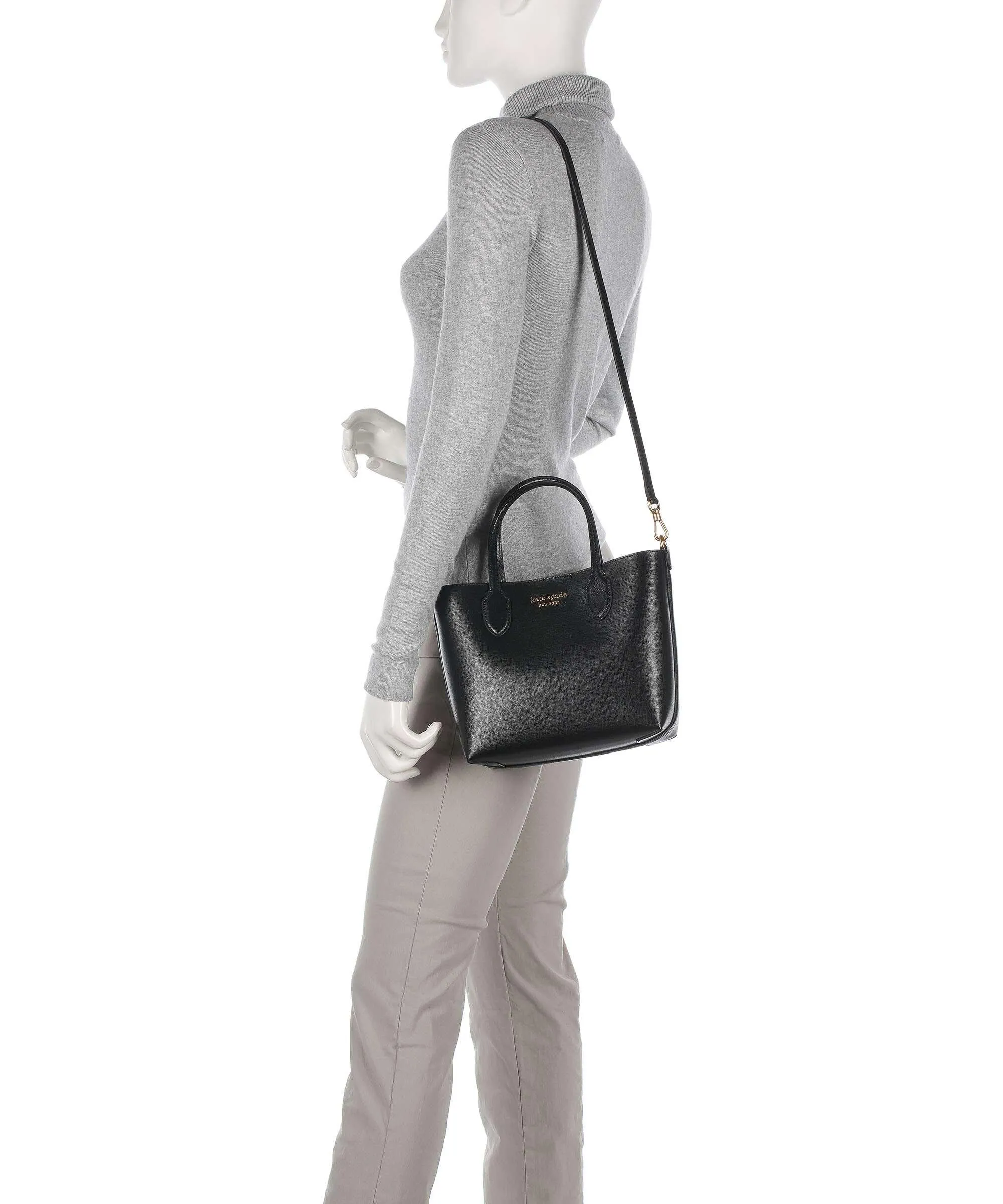  Kate Spade New York Bleecker Borsa a mano saffiano leather nero  
