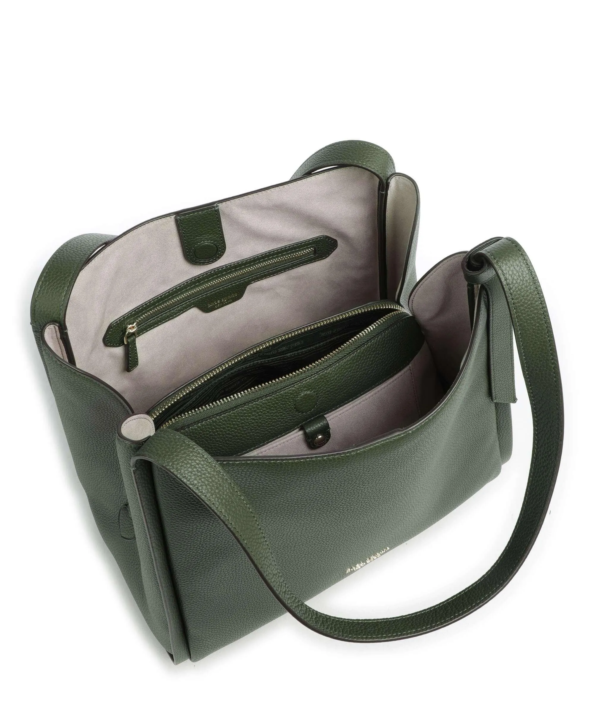  Kate Spade New York Knott Borsa hobo pelle di vacchetta grana verde scuro  