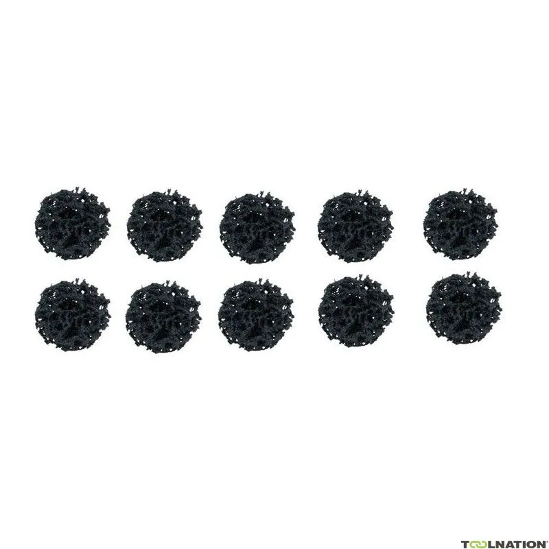 KS Tools 515.5075 Tamponi di levigatura, Ø 26,7 mm, nero, 10 per confezione