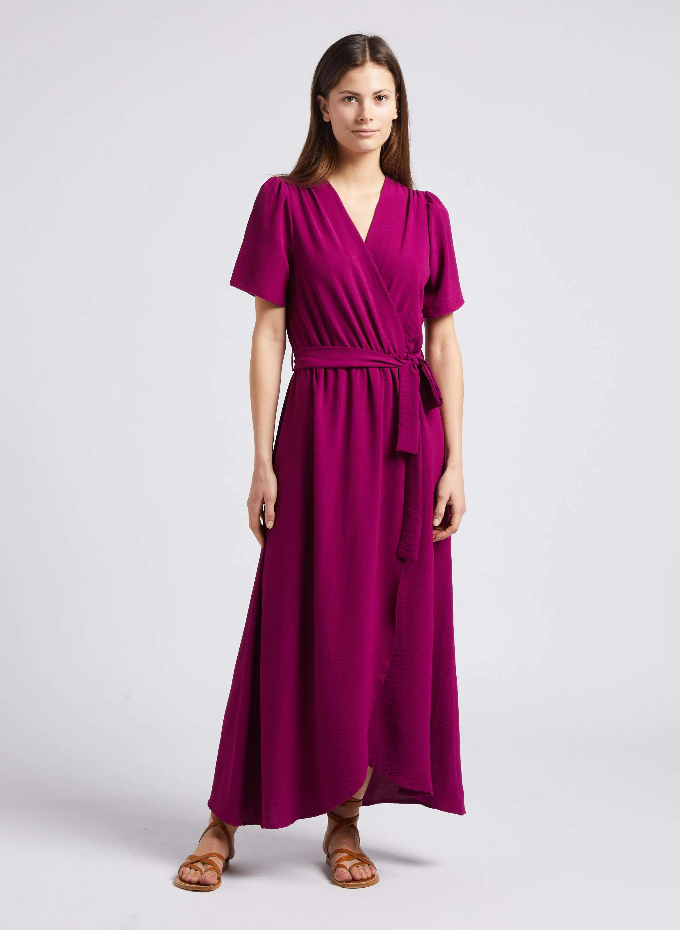  LA FEE MARABOUTEE   Abito lungo con scollo a V | Viola