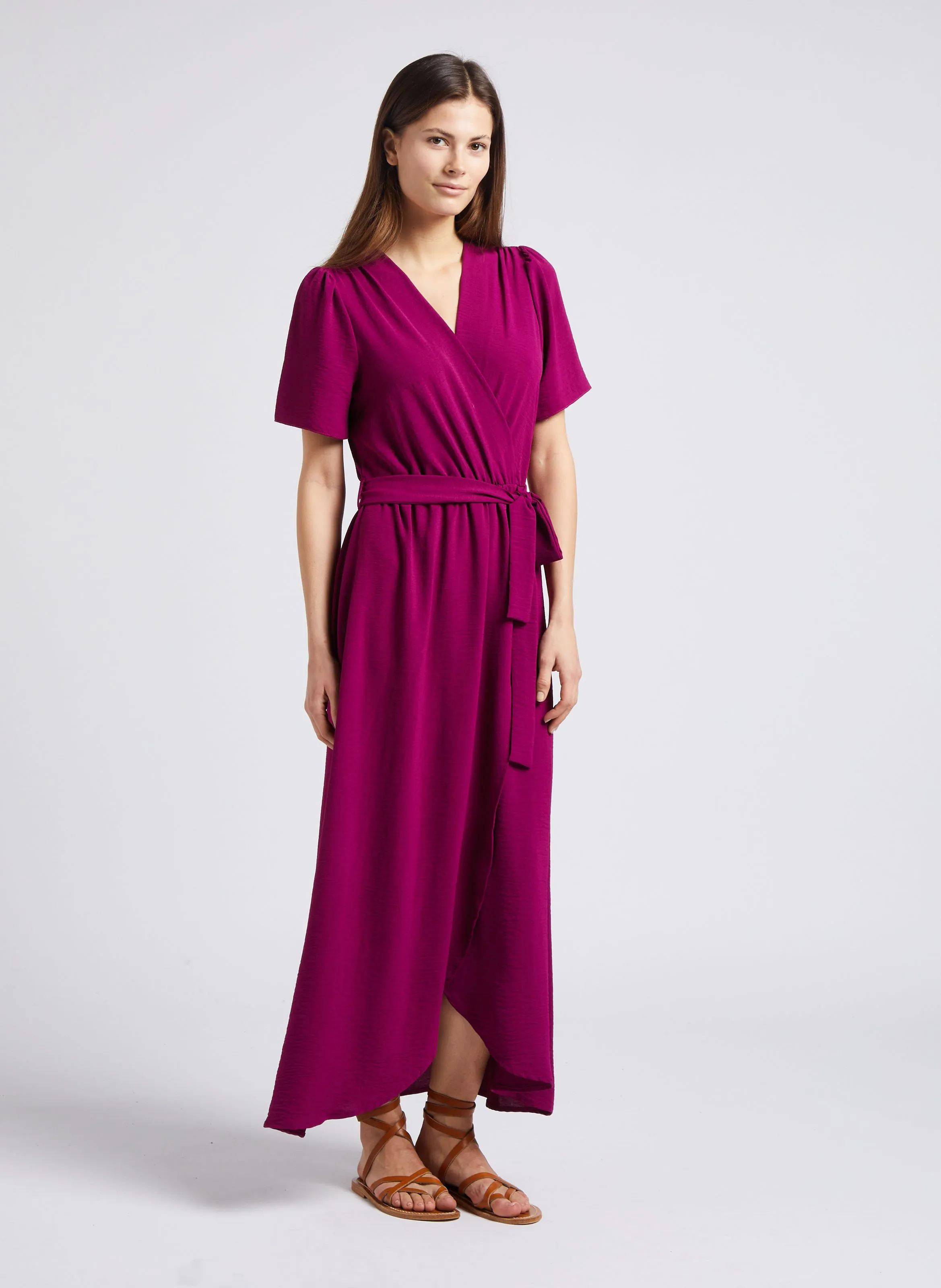 LA FEE MARABOUTEE   Abito lungo con scollo a V | Viola