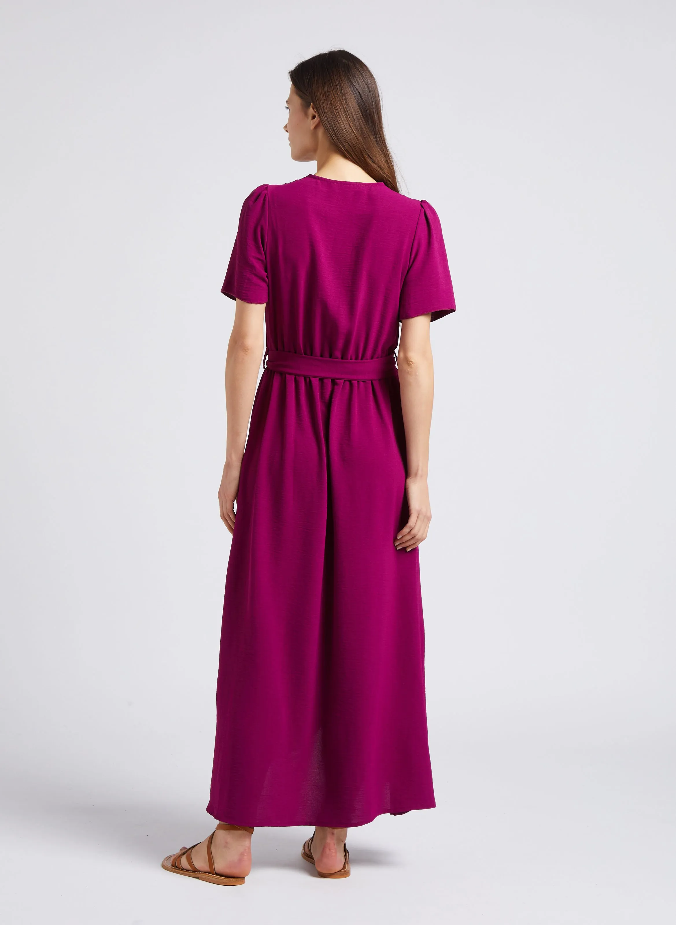  LA FEE MARABOUTEE   Abito lungo con scollo a V | Viola