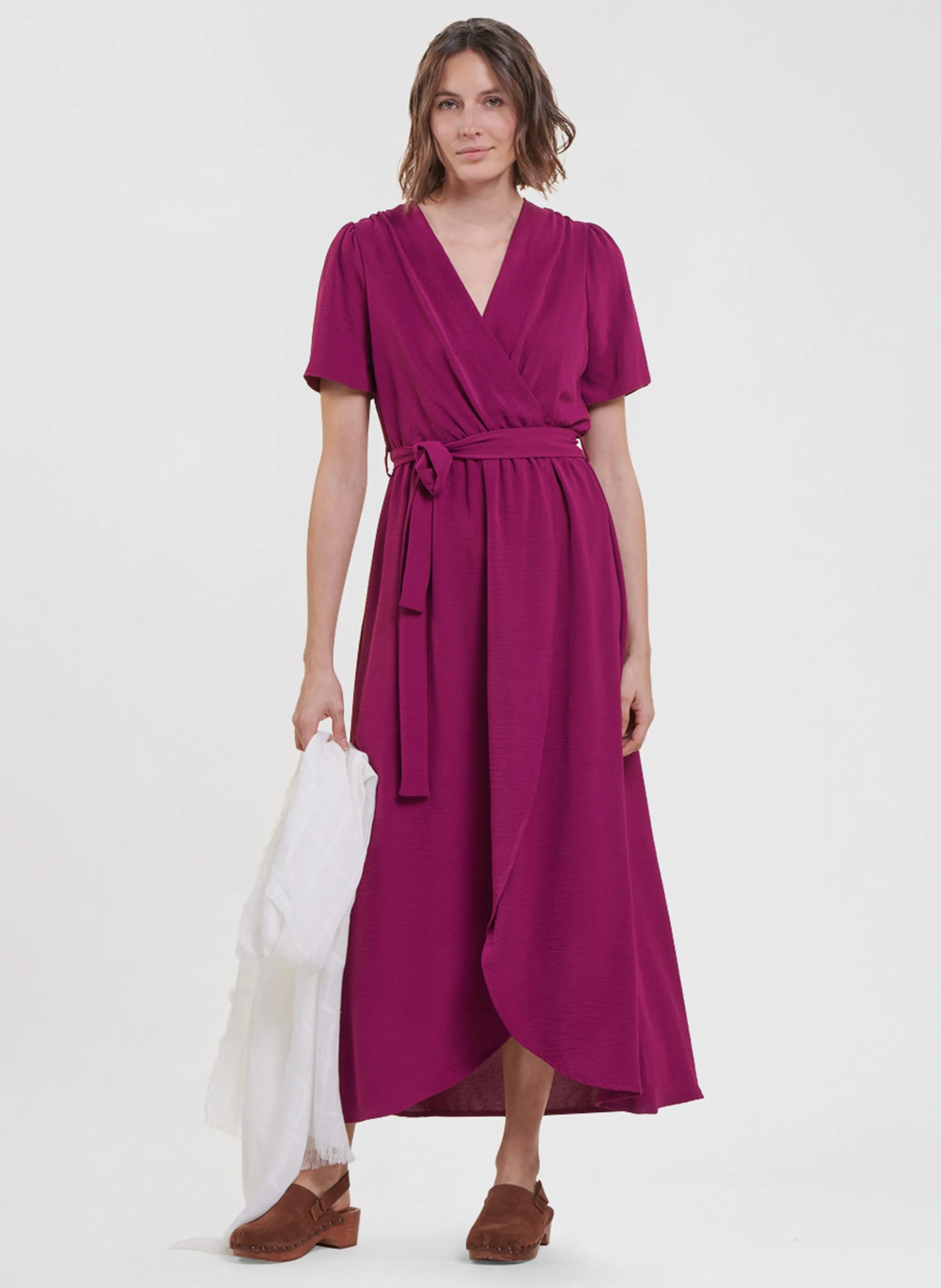  LA FEE MARABOUTEE   Abito lungo con scollo a V | Viola