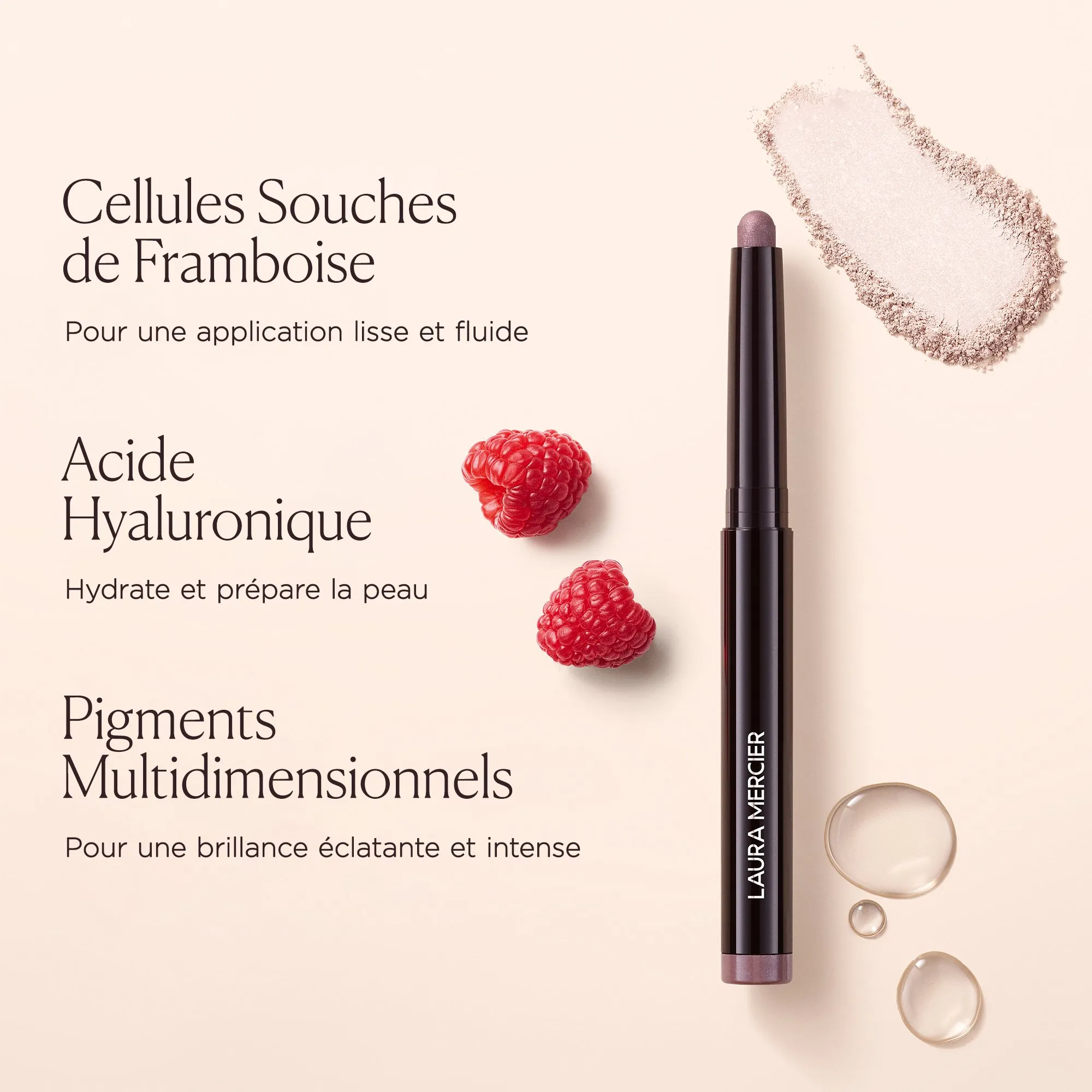  LAURA MERCIER   OMBRETTO IN STICK EFFETTO CAVIAR CON RIFLESSI |  - ROSEGOLD