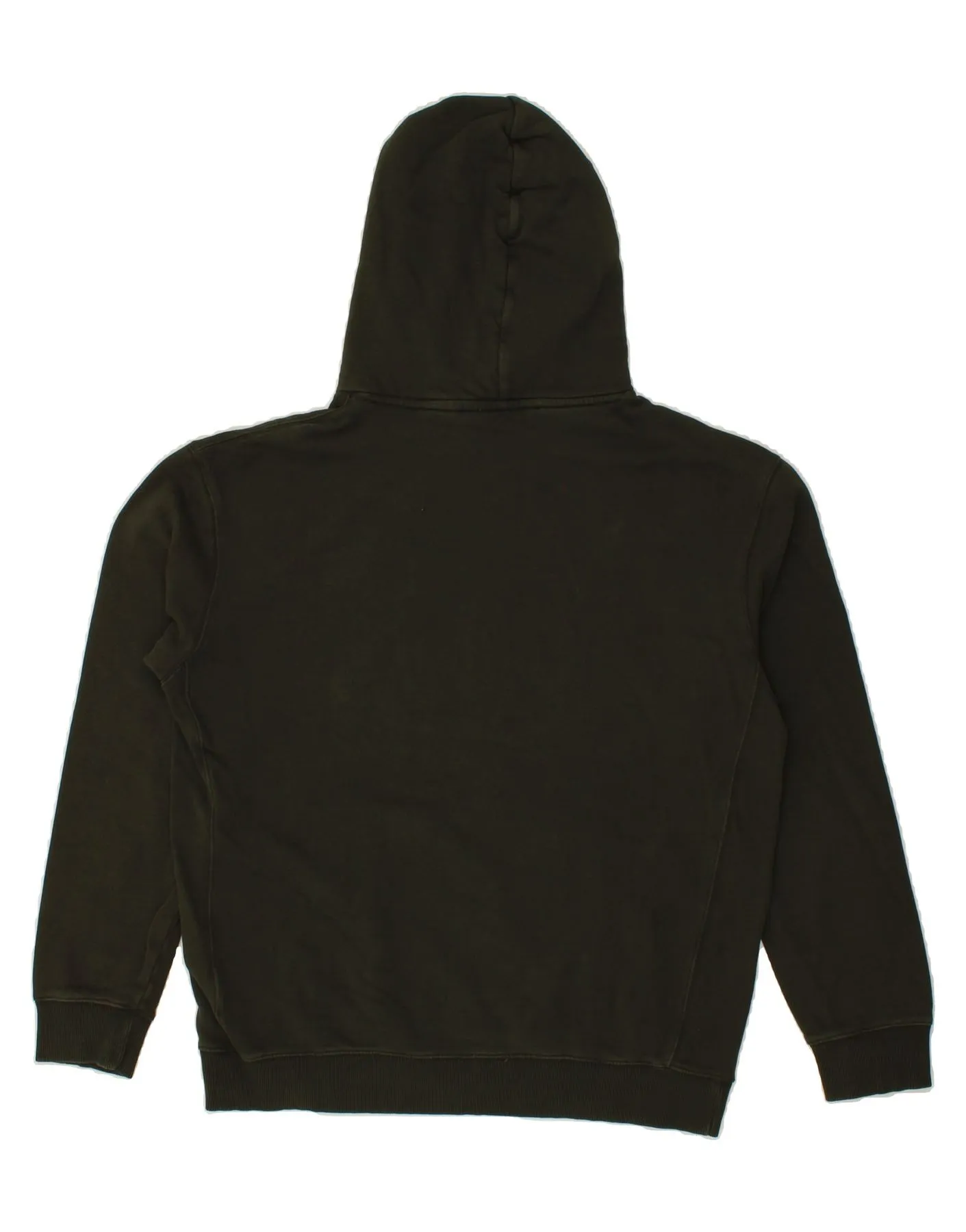 LEE Mens Regular Fit Hoodie Jumper Medium Green Cotton