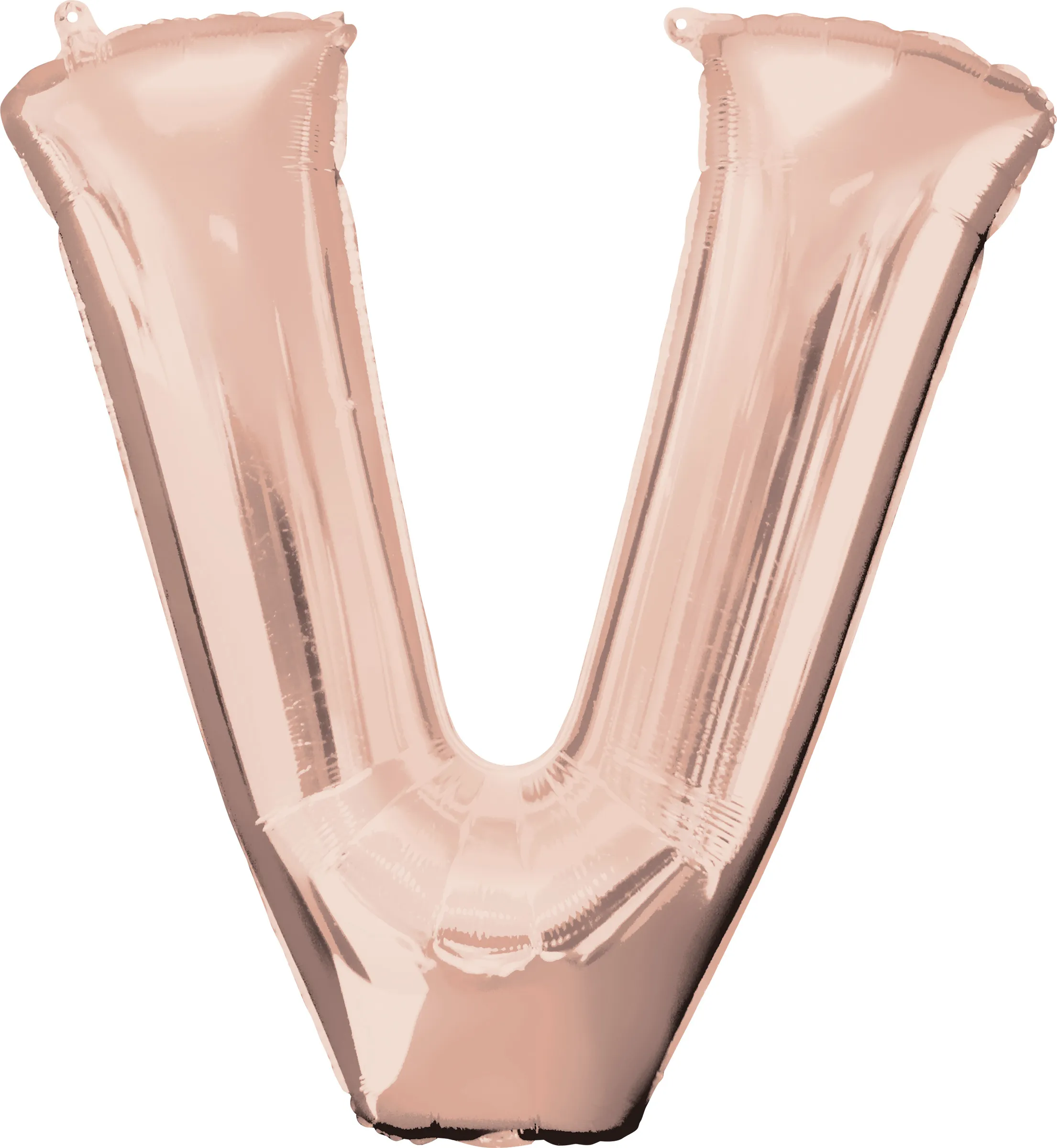 Lettera XXL palloncino lettera V oro rosa 81cm